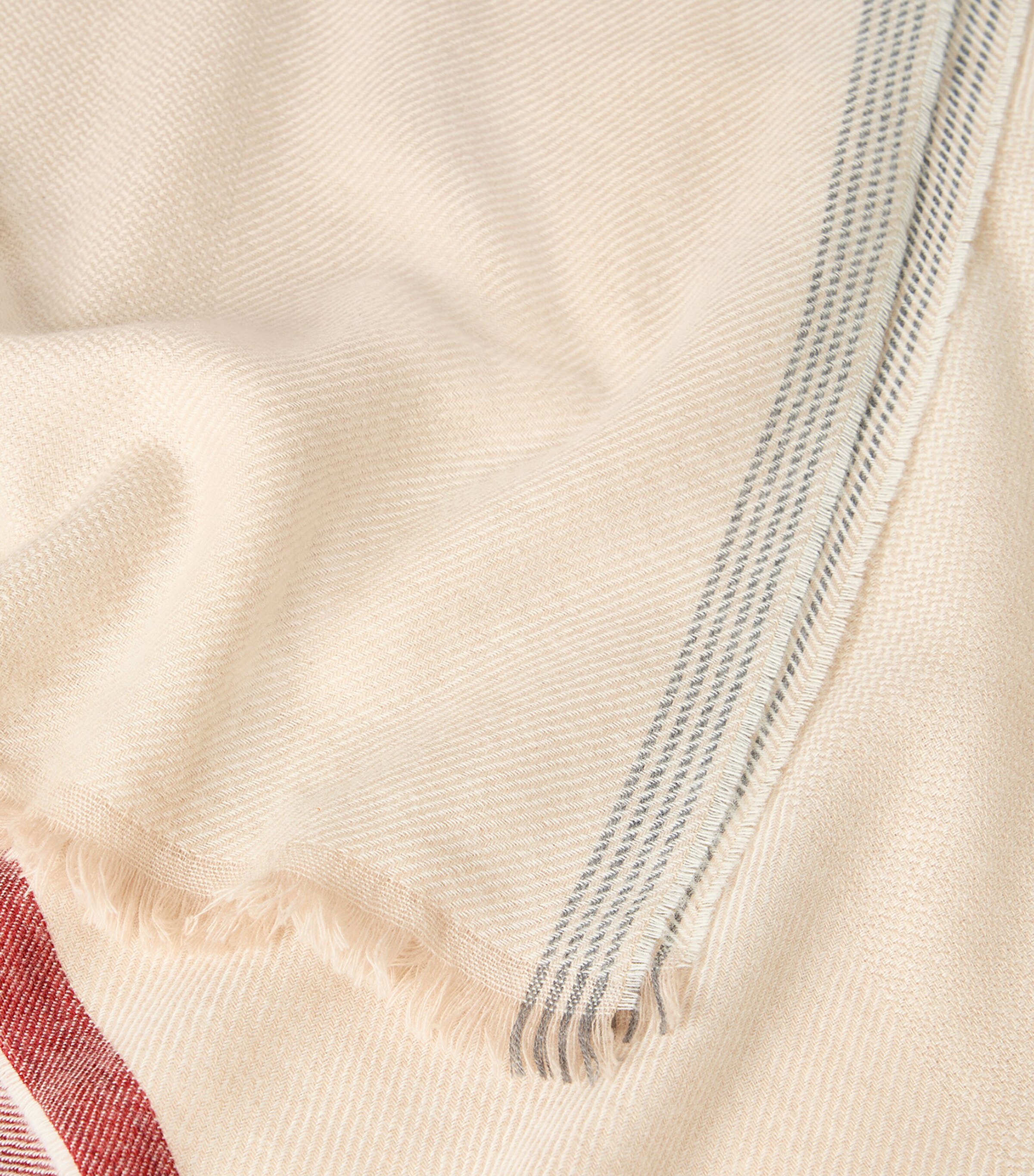 Brunello Cucinelli Cashmere Fringe-Trim Scarf Image 3