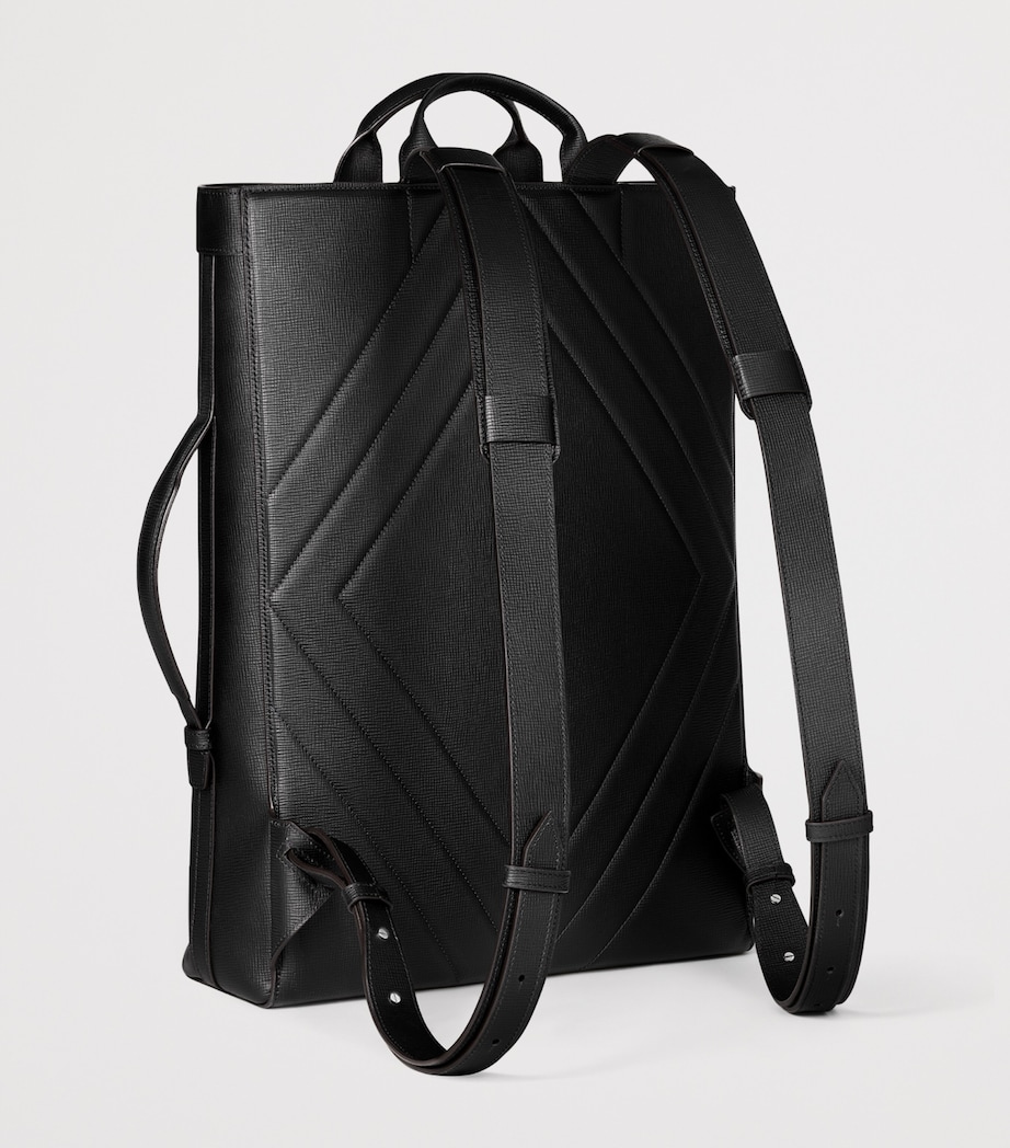 Cartier Leather Losange Backpack Black Image 4