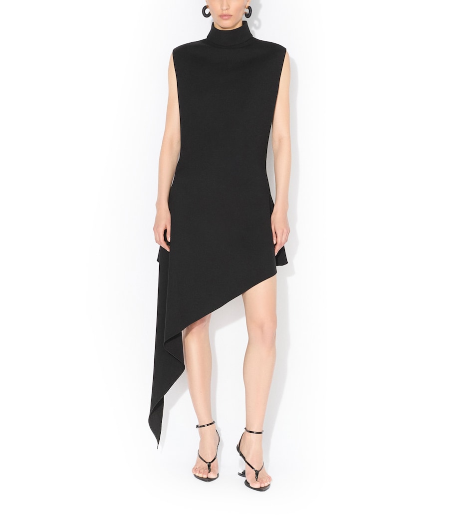 Alaïa Lambskin Tubular Hoop Earrings Marine/or Image 5