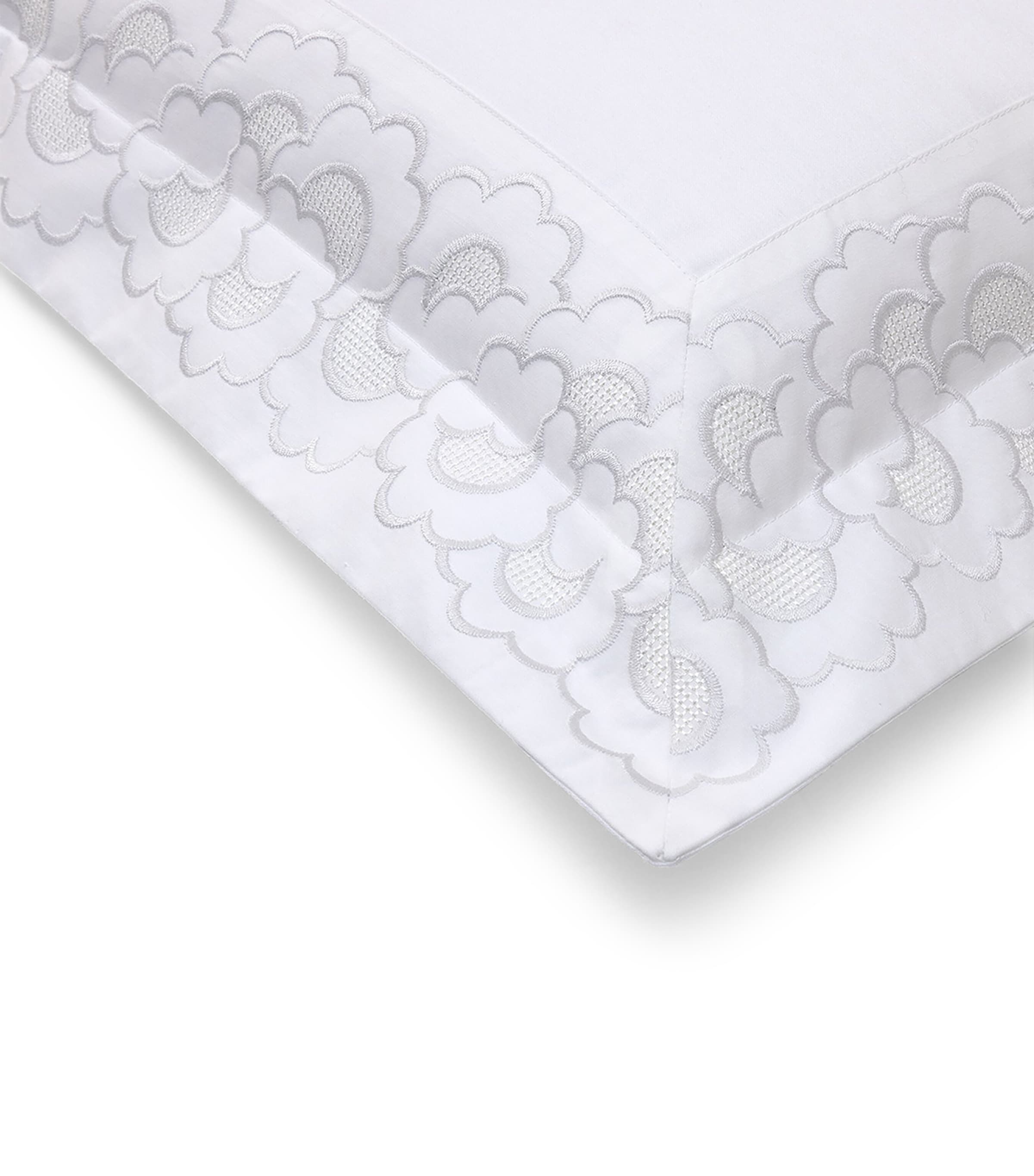 Festons Standard Oxford Pillowcase (50cm x 75cm) BLANC Image 4