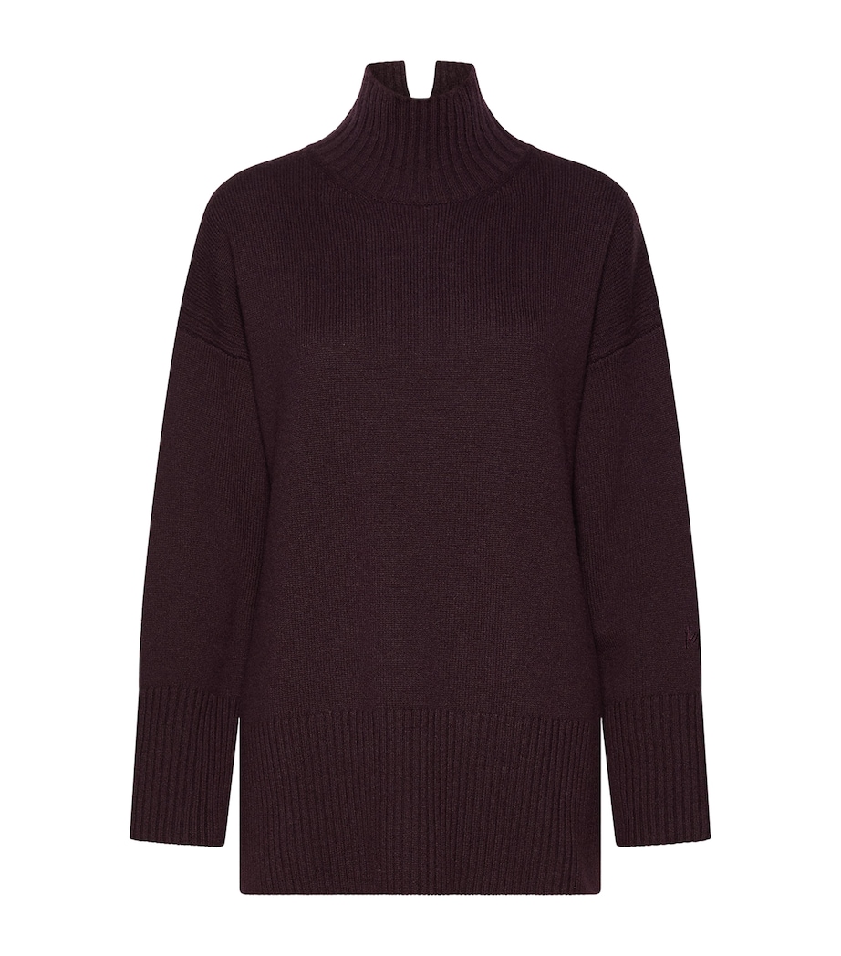 Marella Womens Wool Rollneck Sweater Blackberry Image 1
