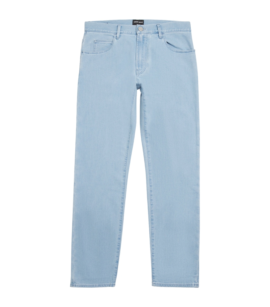 Giorgio Armani Mens Stretch-Cotton SlimJeans Image 1