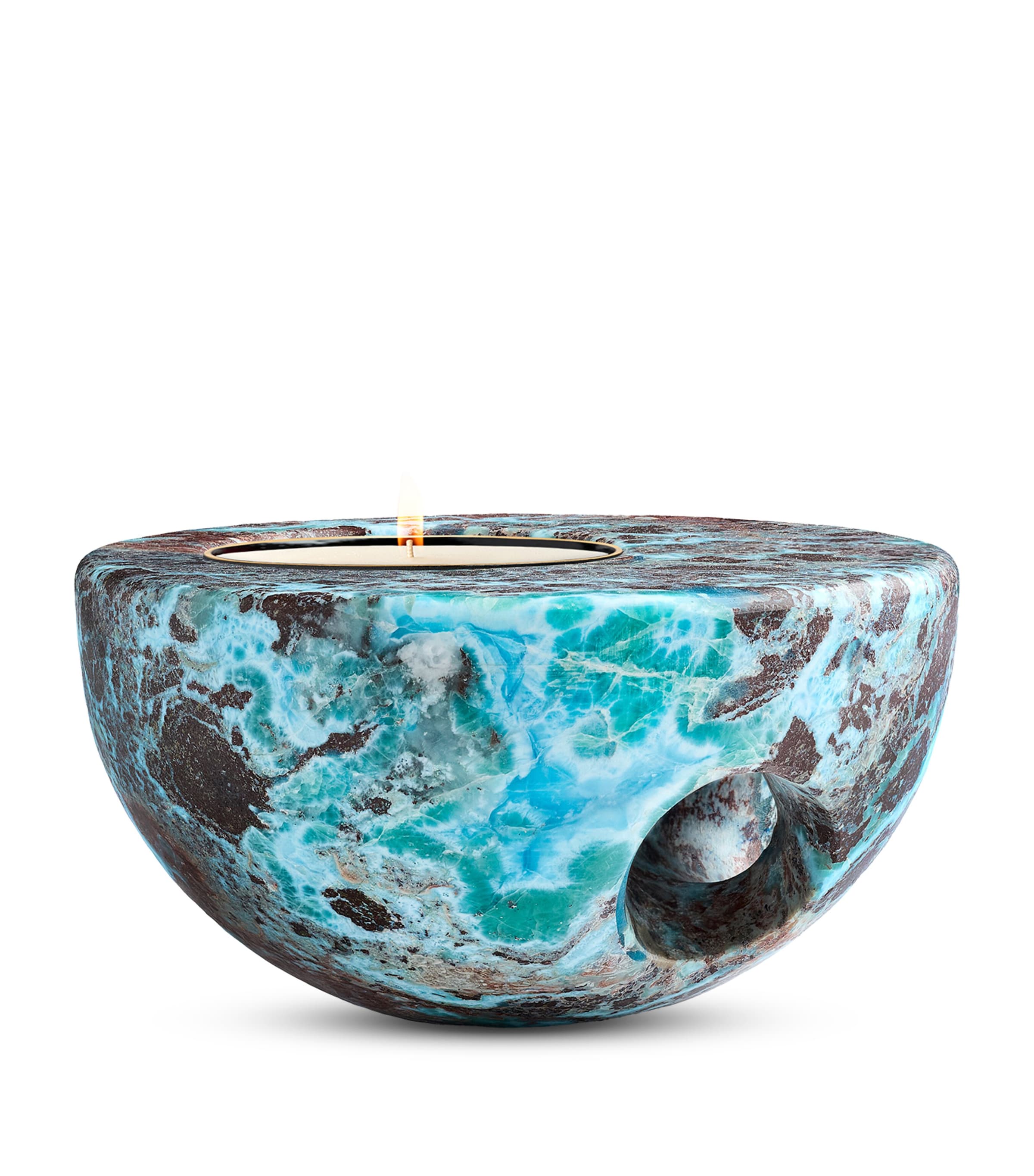 Marchanta Mini Larimar Candle In Blue