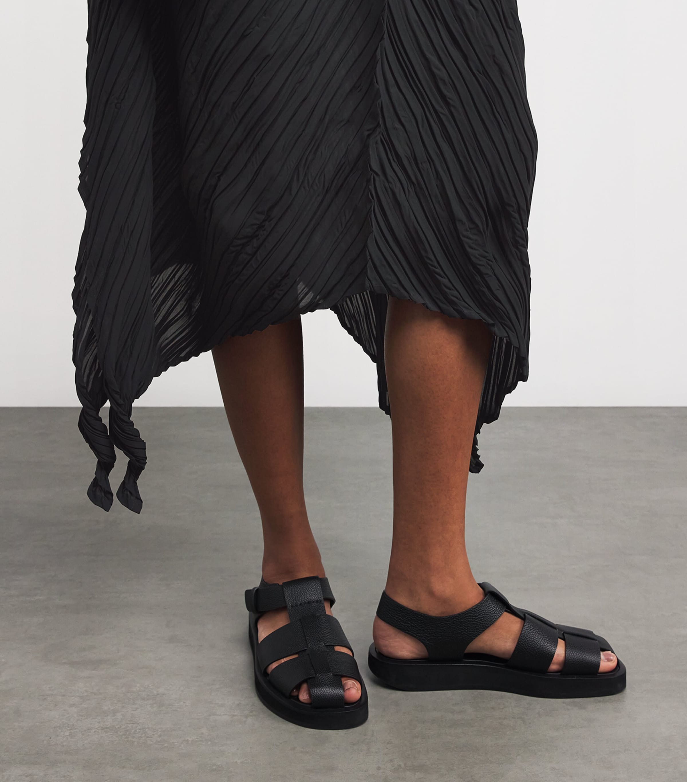 ISSEY MIYAKE 純情 WRINKLED AND TWISTED black
