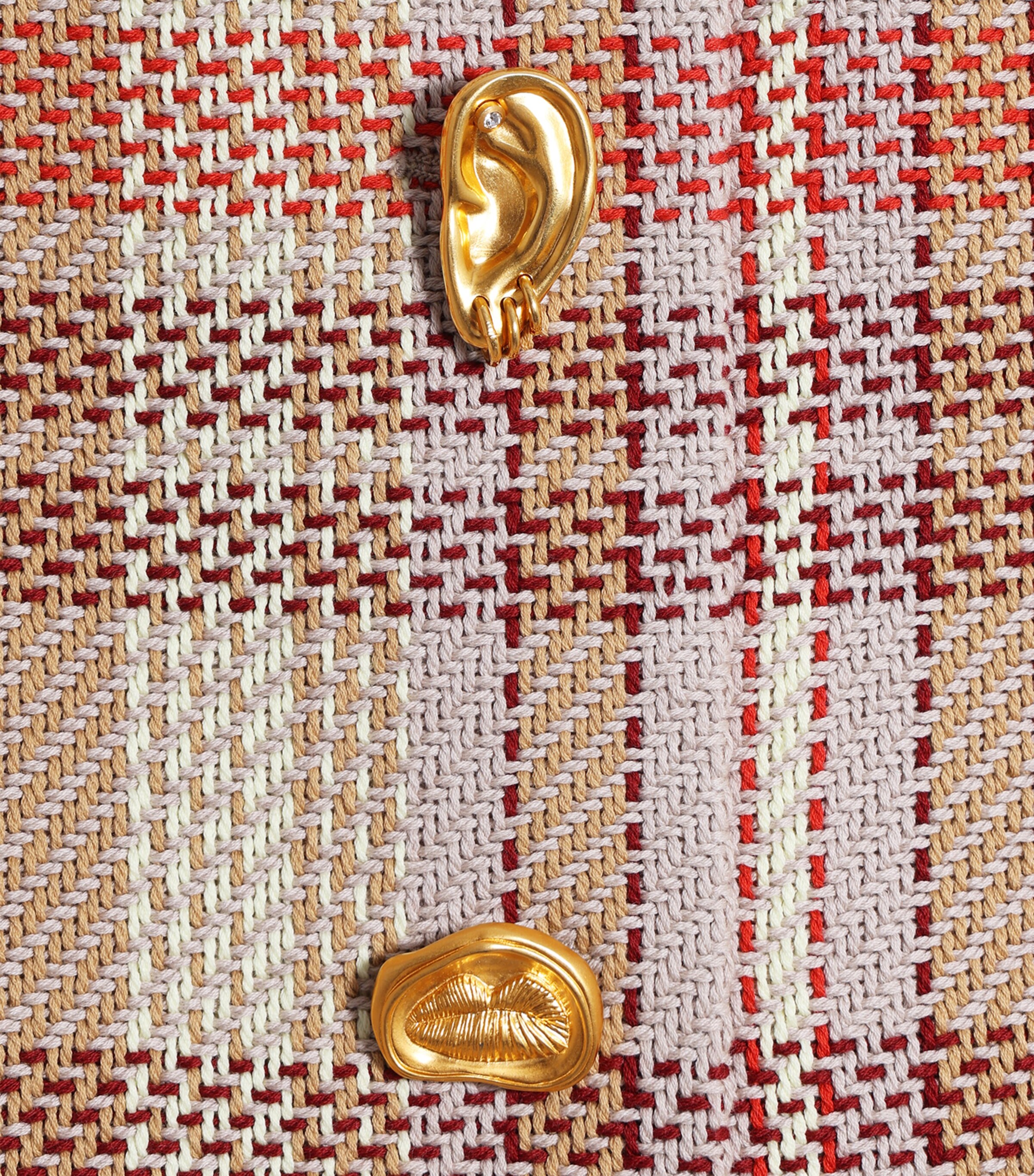 Schiaparelli Womens Cotton-Wool A-Line Mini Skirt Multicolor Image 4