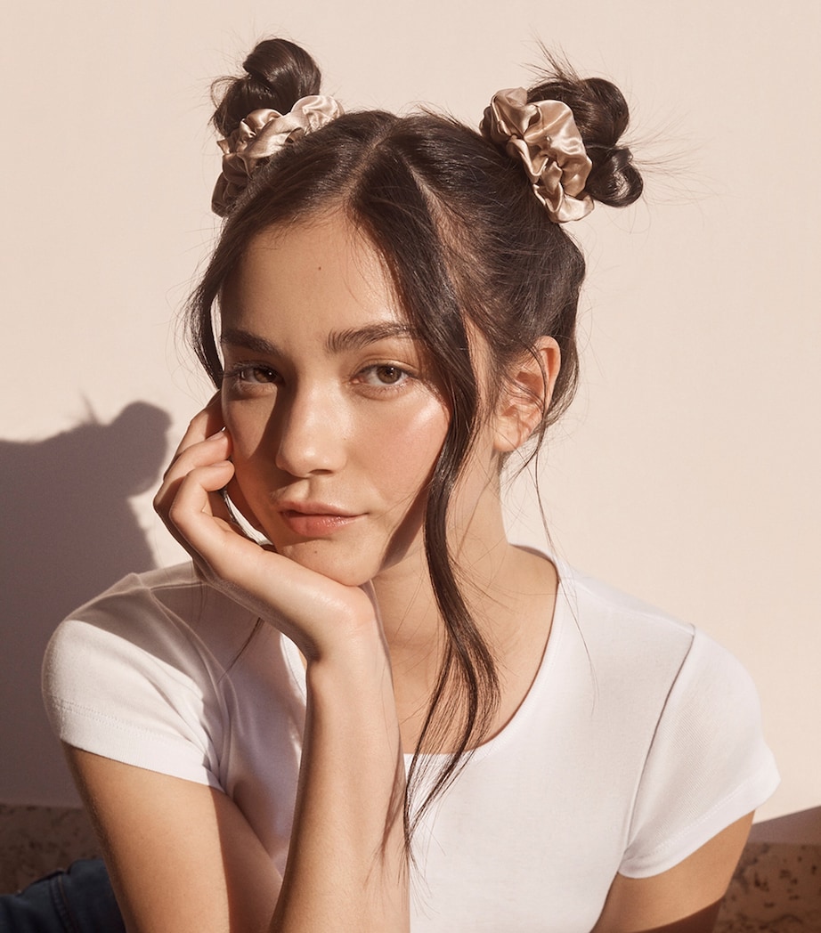 Pure Silk Scrunchies (Set of 3) MULTI Image 5