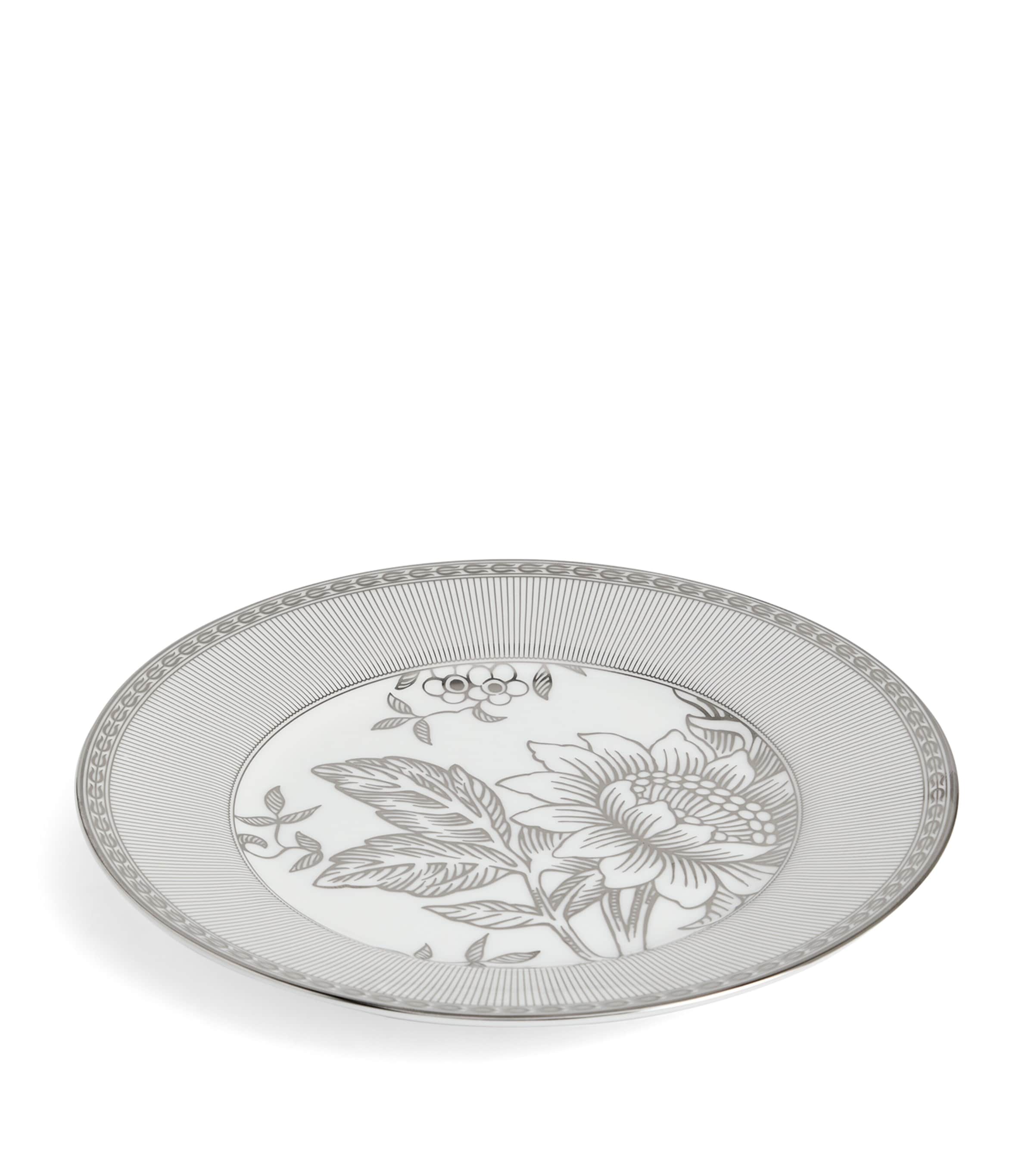 Bone China Silver Tonquin Plate (20cm) SILVER Image 3