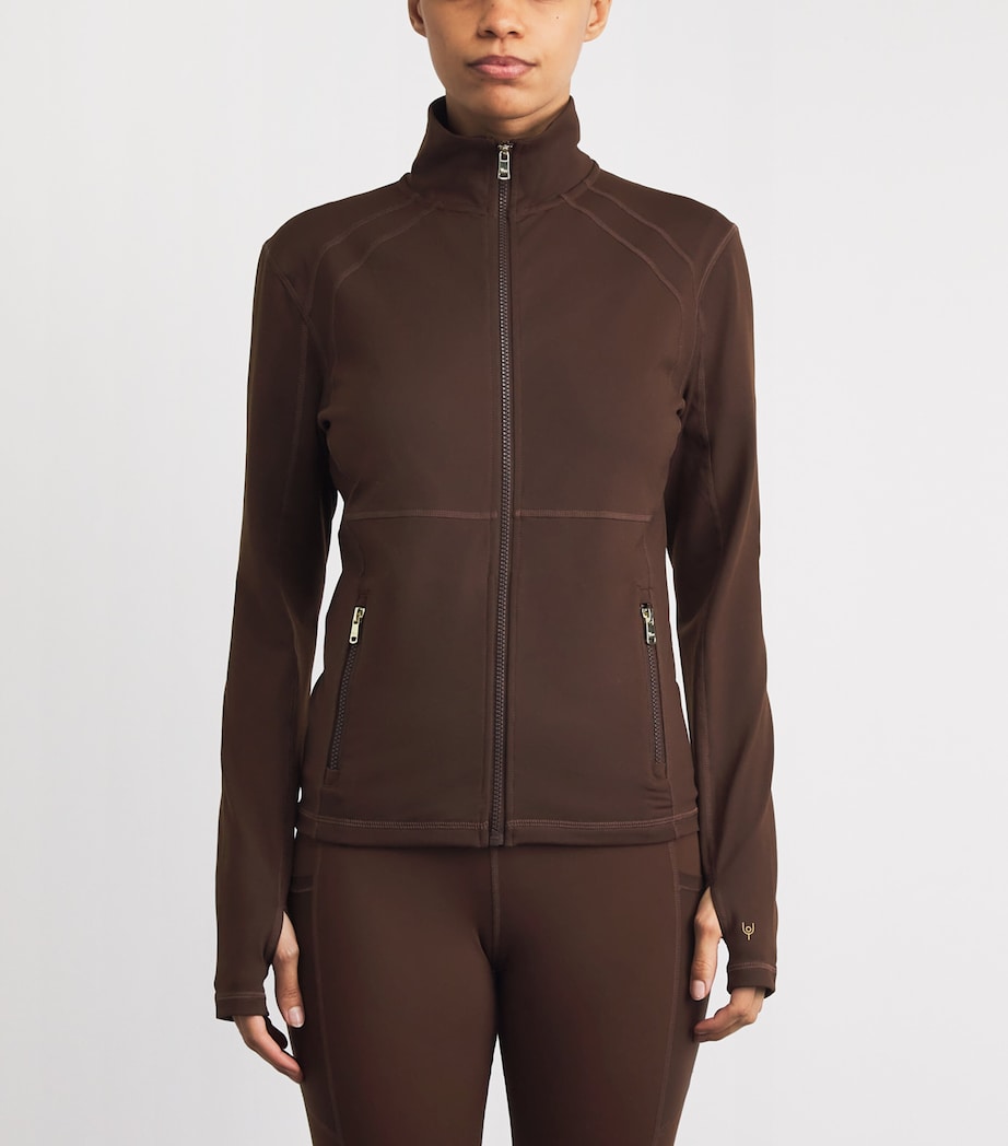 Y.O.U Womens Zip-Up Clayton Jacket Potting Soil Image 4