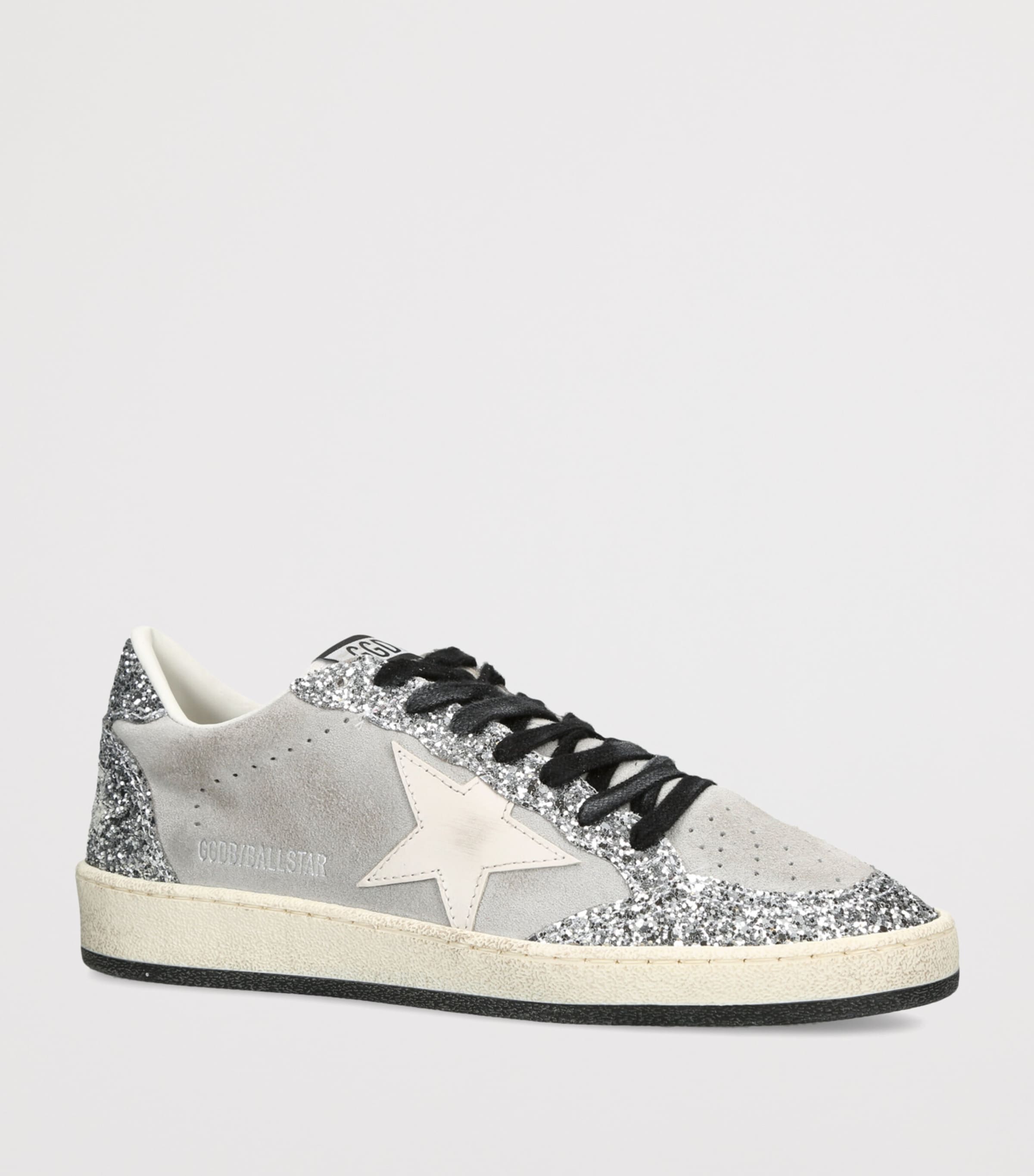 Golden Goose Glitter Ball Star Sneakers Silver Com Image 2