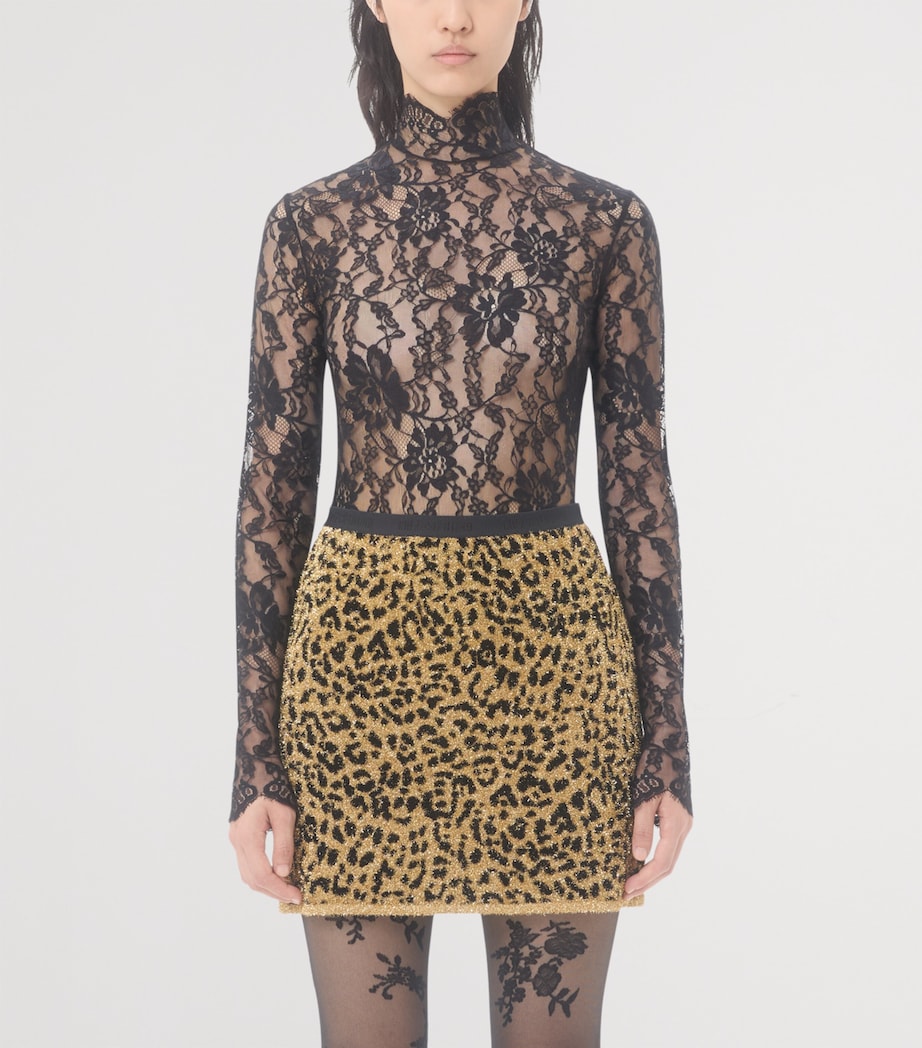 Lace Floral Bodysuit 0NO Image 2