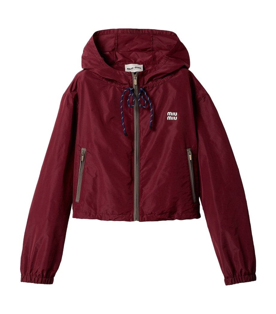 Miu Miu Womens Technical Hooded Jacket Image 1