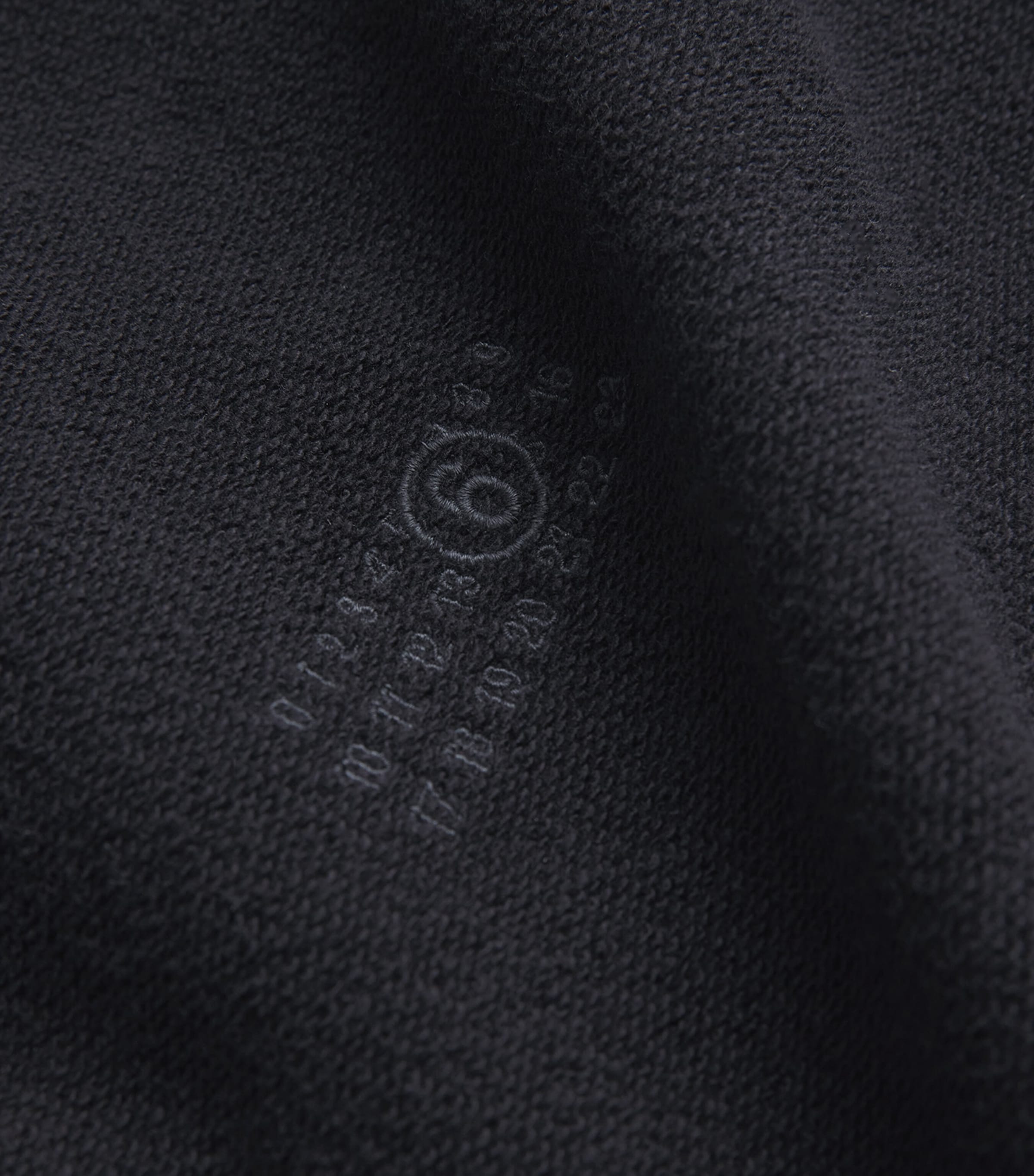 MM6 Maison Margiela Black Cotton Inverted Zip-Up Hoodie | Harrods US