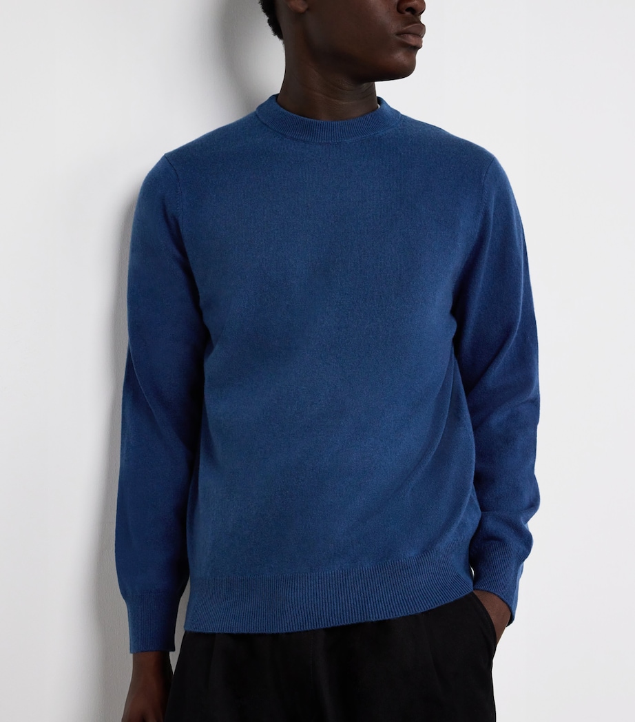 Cashmere Crew-Neck Sweater BLUE PRUSSE Image 6