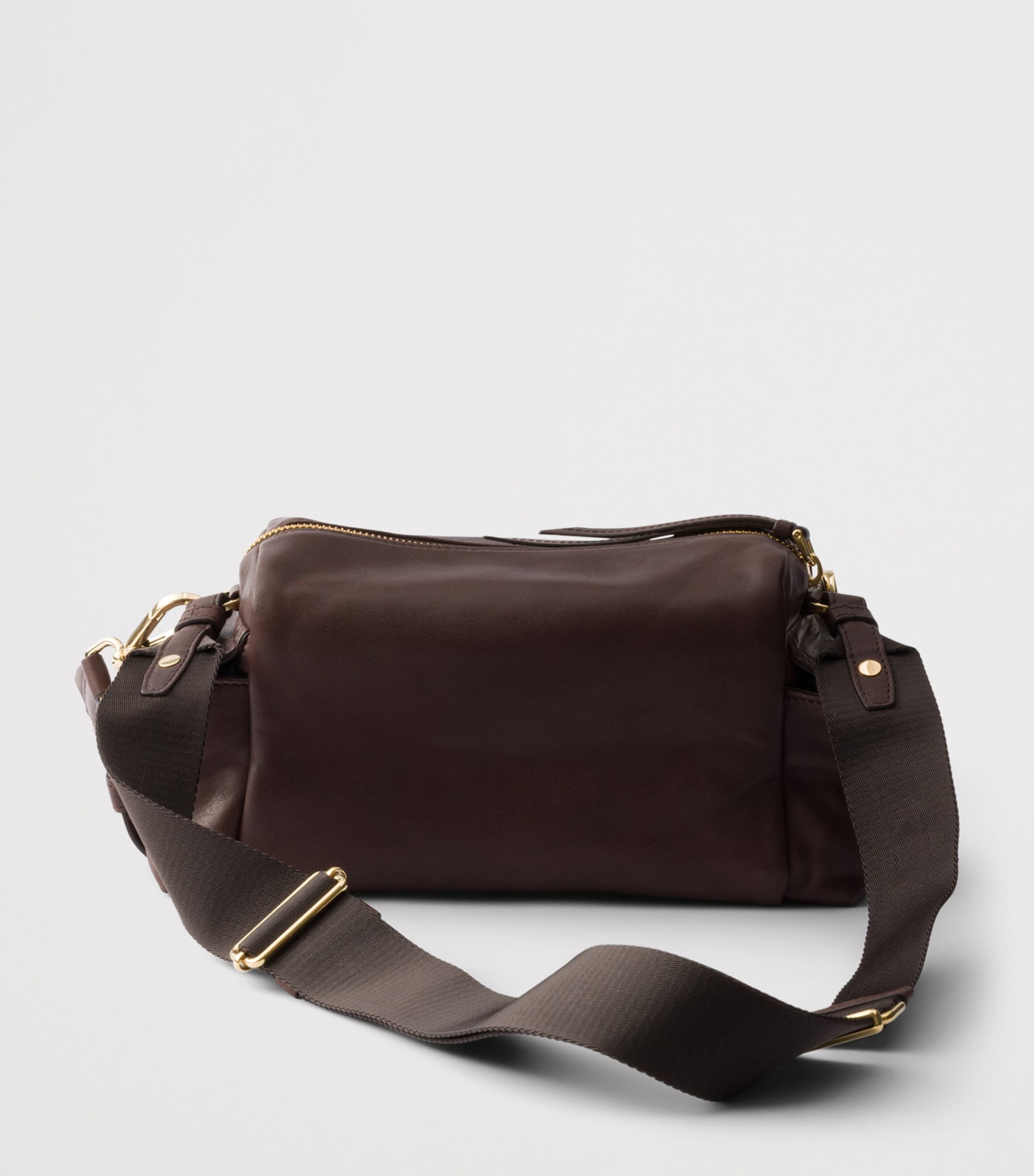 Prada Small Leather Explore Shoulder Bag Brown Image 3