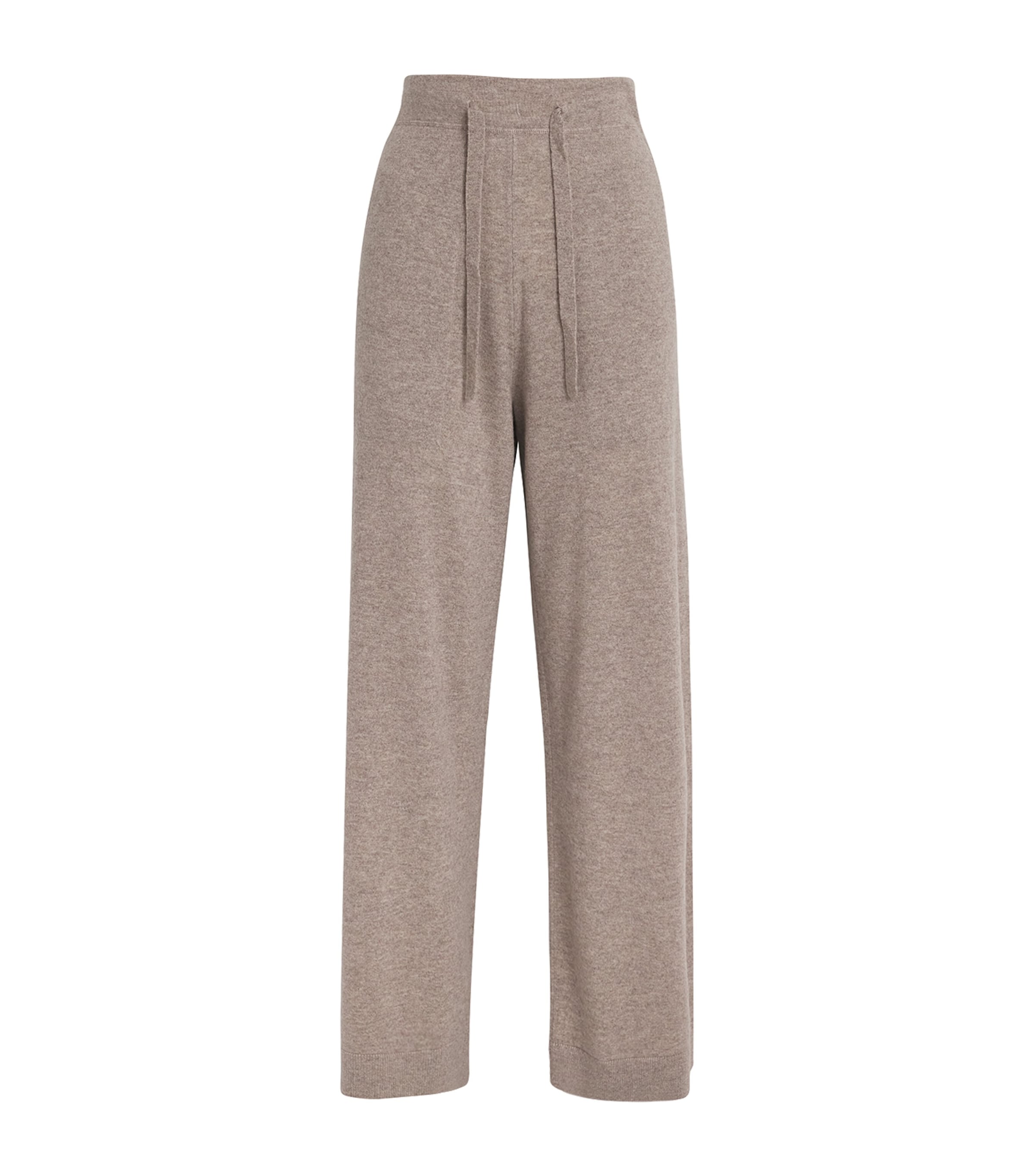 Shop Le Kasha Cashmere Wide-leg Sweatpants In Brown