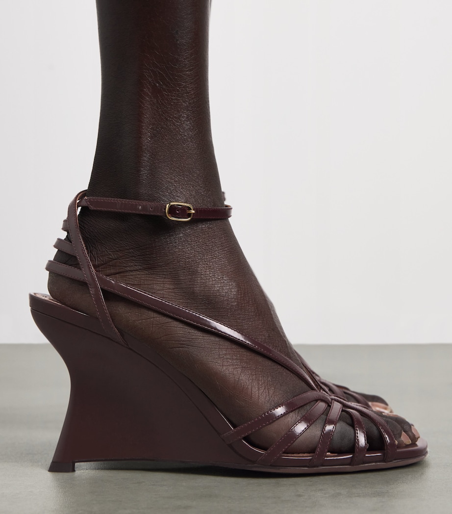 Zimmermann Aura Wedge Sandals 85 Red/dark Image 2