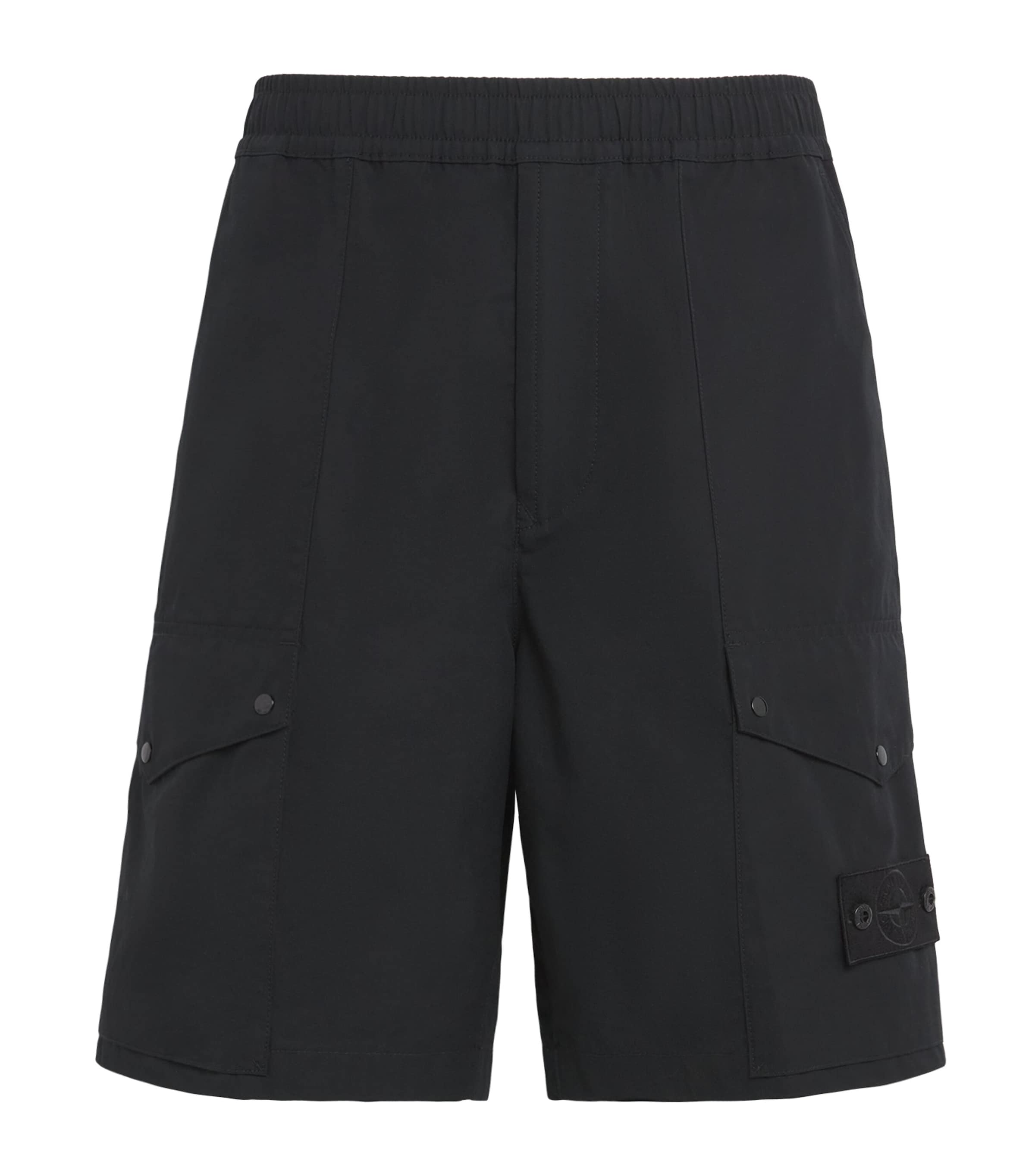 Stone Island Mens Cotton-Canvas All-Weather Ghost Shorts Image 1