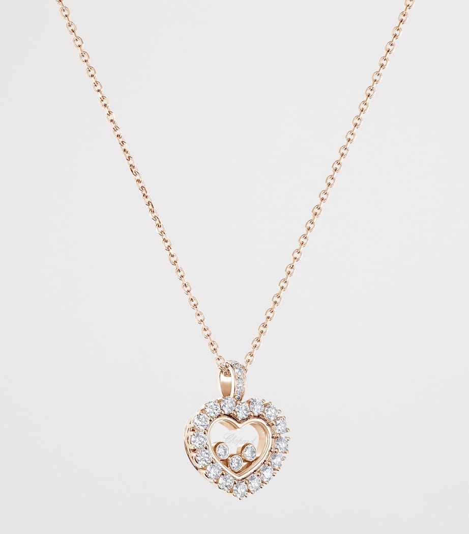 Rose Gold and Diamond Happy Diamonds Icons Joaillerie Pendant Necklace 18K ROSE GOLD Image 3
