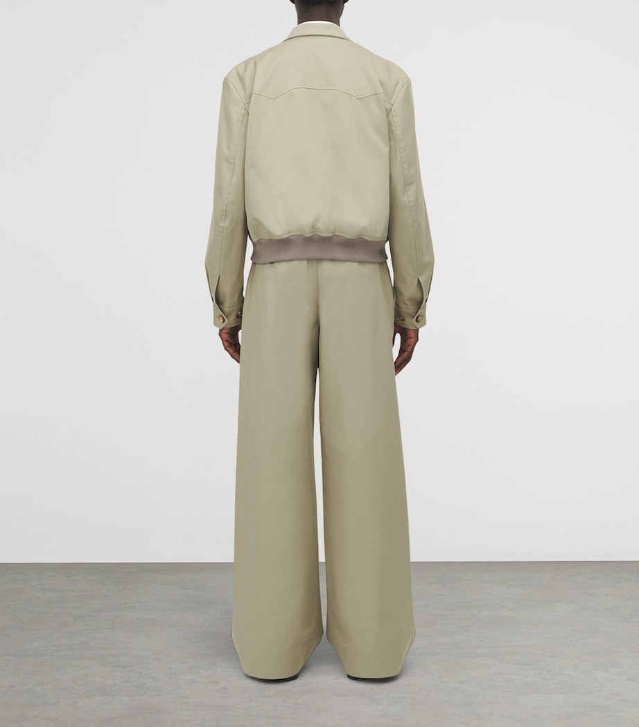 Cotton Cropped Harrington Jacket 2001 Image 4