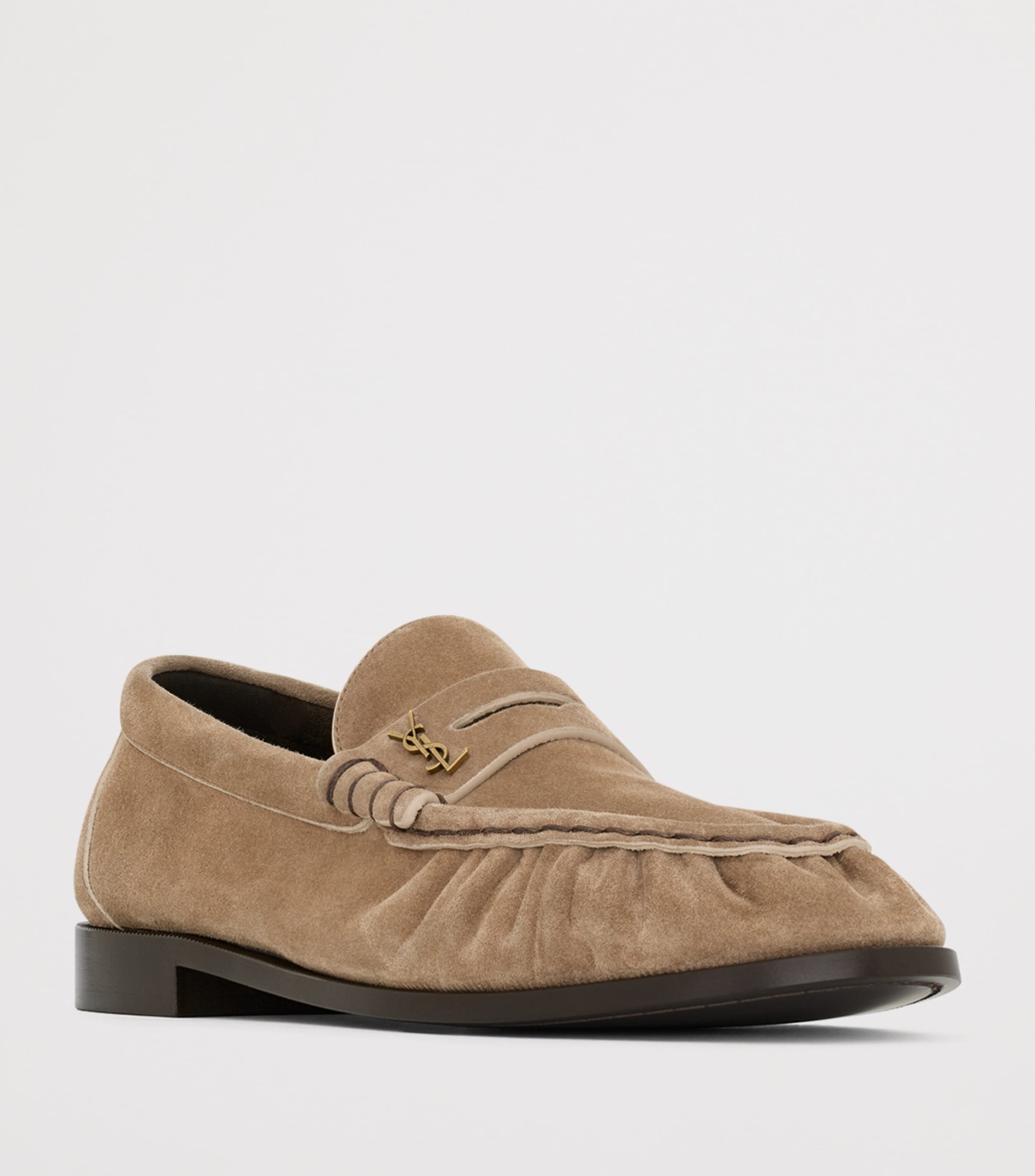 Saint Laurent Womens Leather Le Loafers Image 2