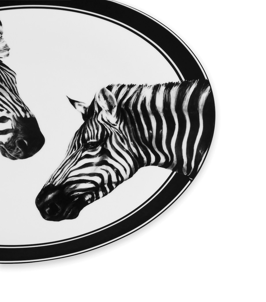 Porcelain Zebra Charger Plate (31cm) UZ006 ZEBRE F DO BIA Image 4