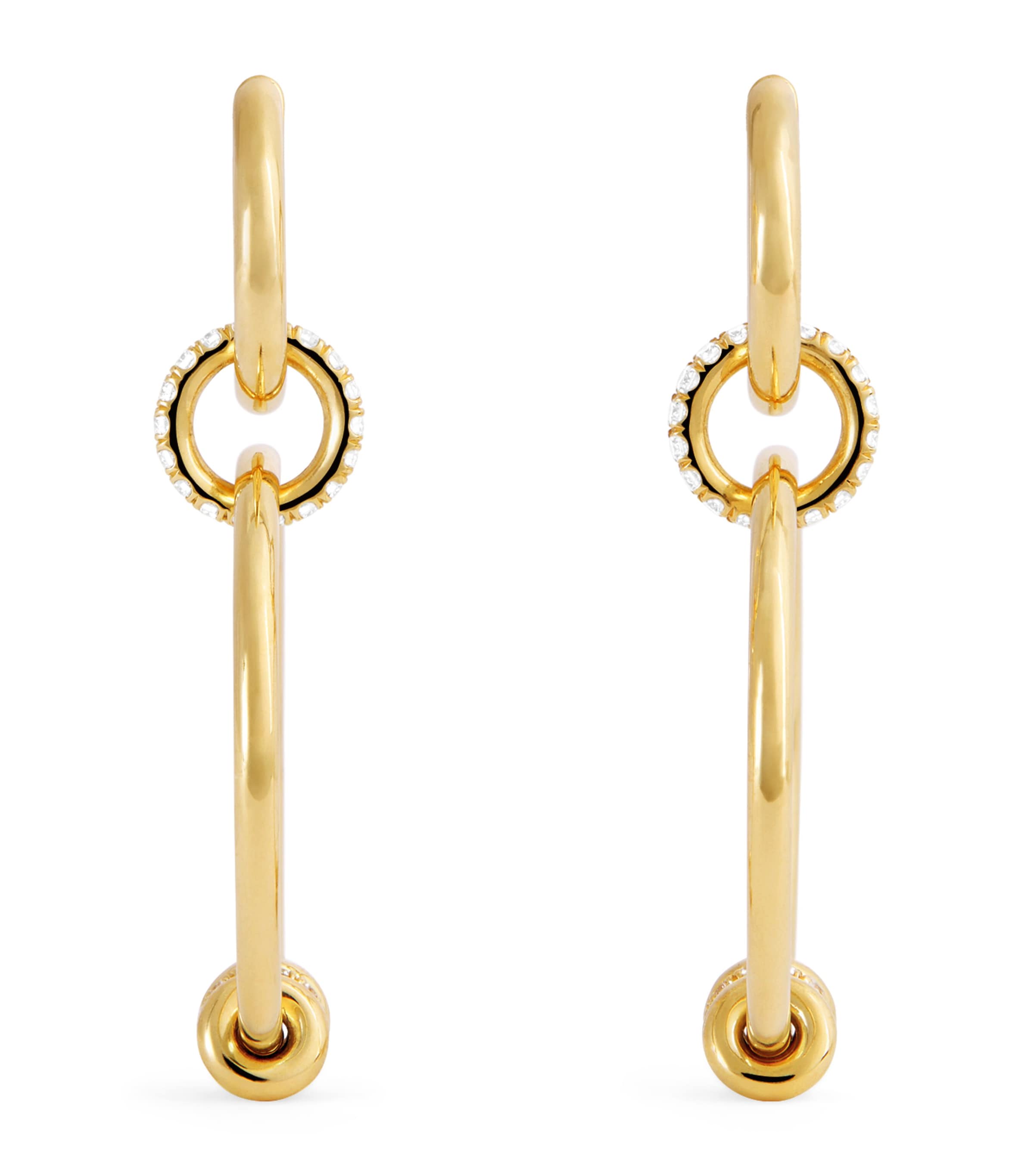 Spinelli Kilcollin Yellow Gold and Diamond Asha Hoop Earrings Yellow Gold
