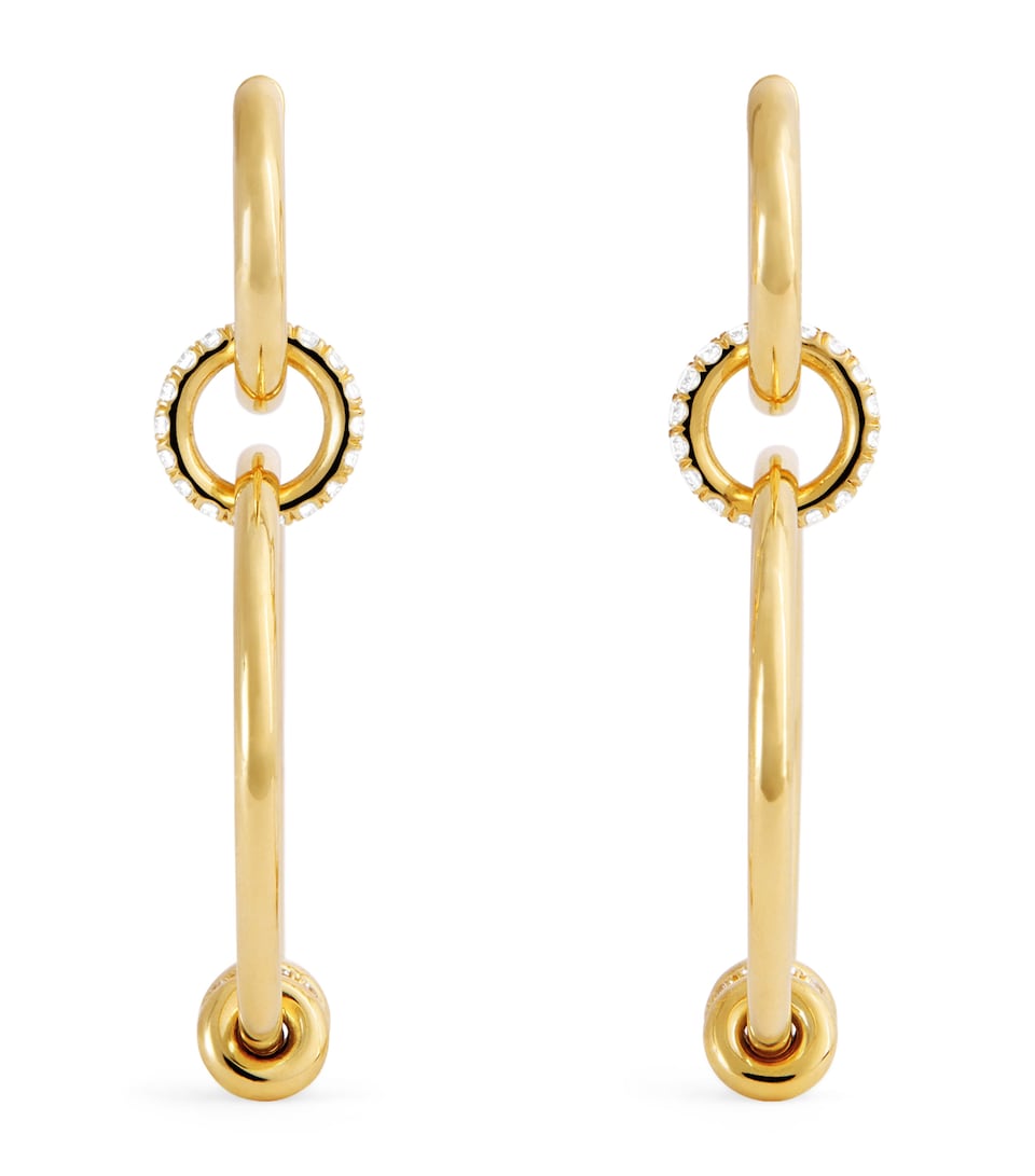 Spinelli Kilcollin Yellow Gold and Diamond Asha Hoop Earrings Yellow Gold