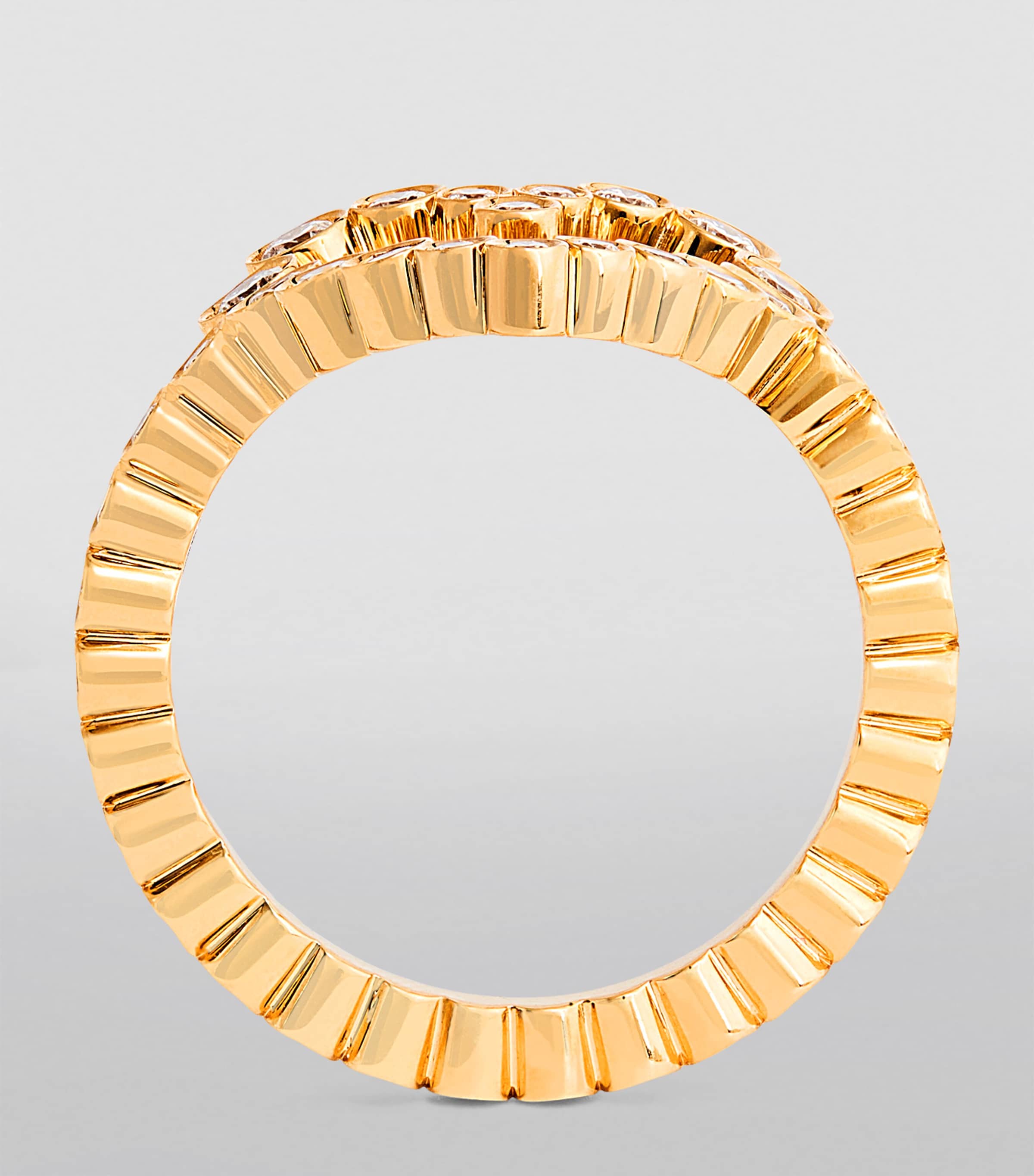 Yellow Gold and Diamond Ensemble Heart Ring YELLOW GOLD Image 2