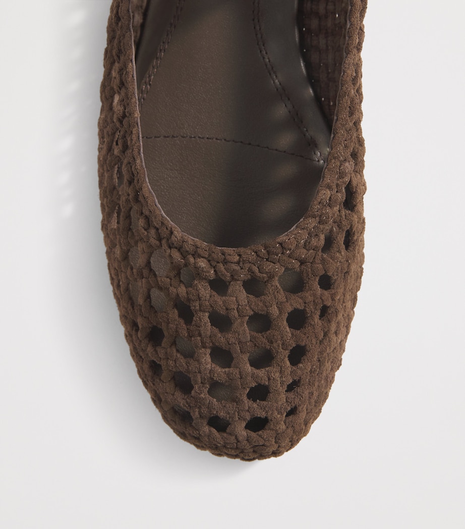 Suede Juliette Ballet Flats CHOCOLATE Image 4