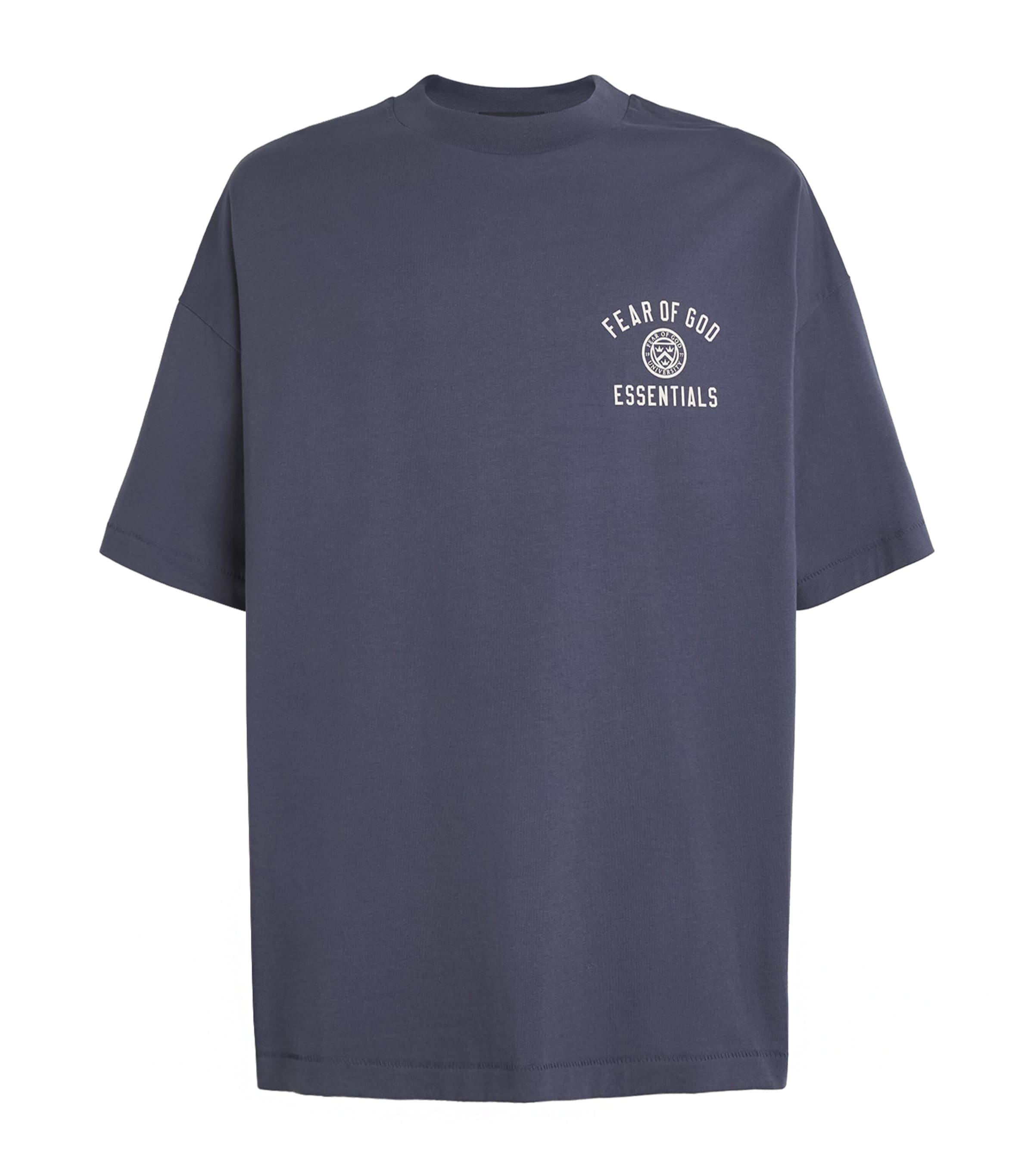 関税送料込♪Fear of God ESSENTIALS/University T-Shirt Fear of God Essentials Heather Grey Heavy Crew Neck T-Shirt