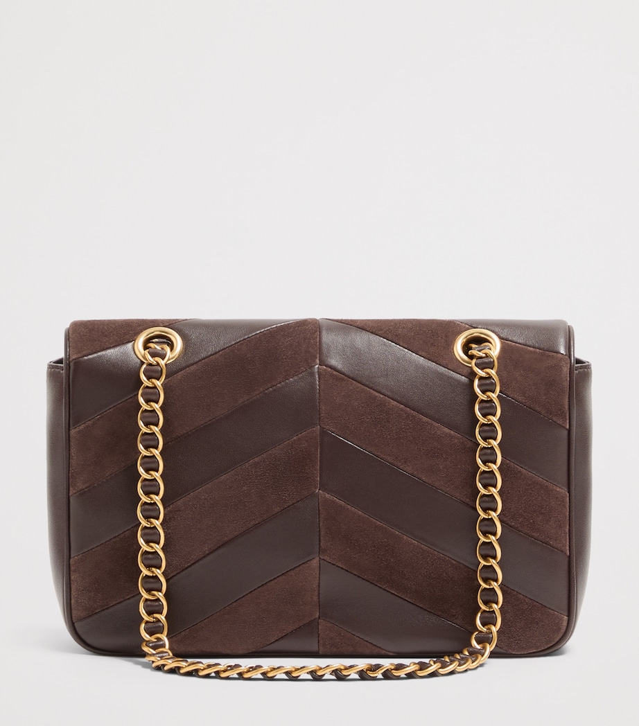 Valentino Garavani Womens Lambskin Chevron Djuna Shoulder Bag Image 4