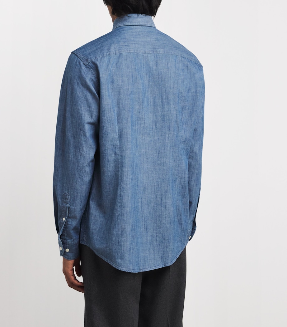 Contemporary-Fit Denim Shirt 22 LIGHT BLUE Image 4