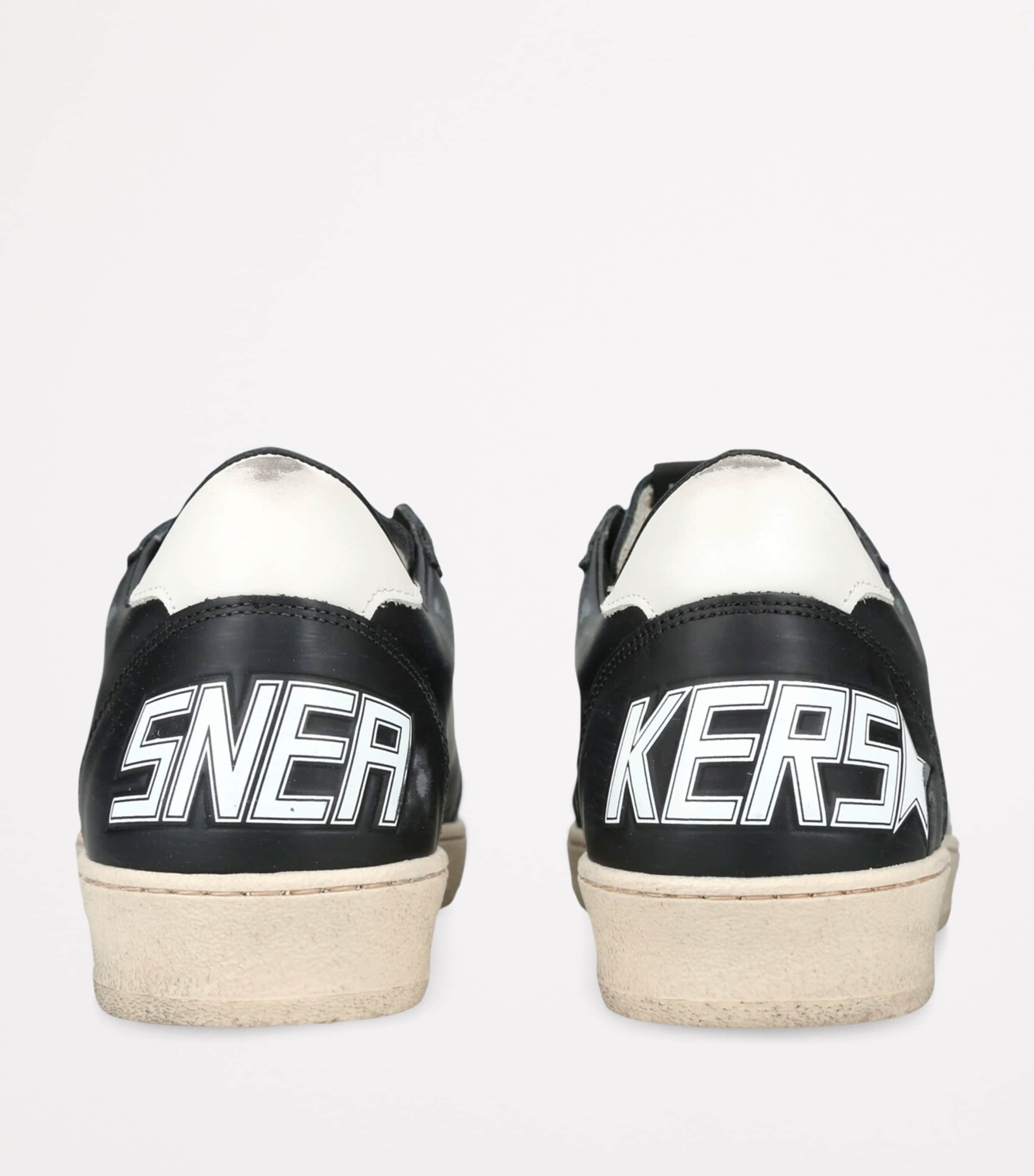 Golden Goose Leather Ballstar Sneakers Blk/white Image 2