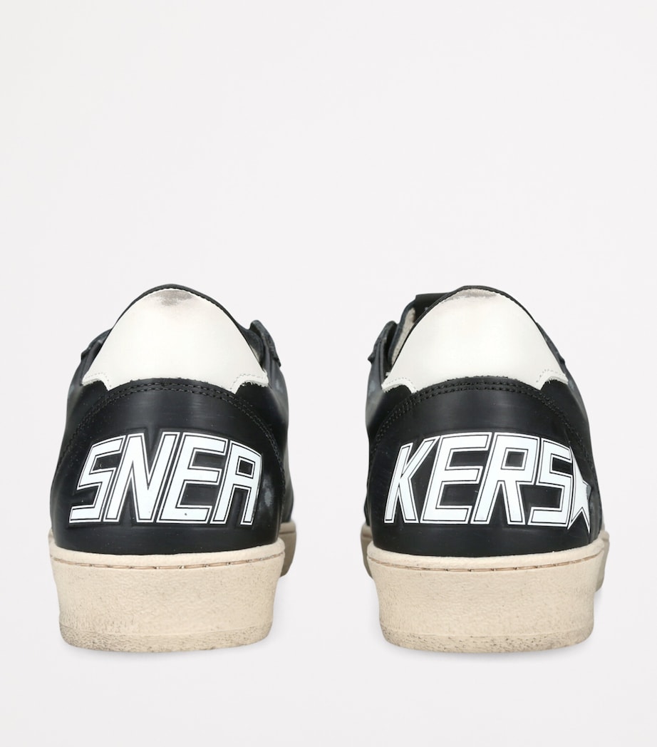Golden Goose Leather Ballstar Sneakers Blk/white Image 2
