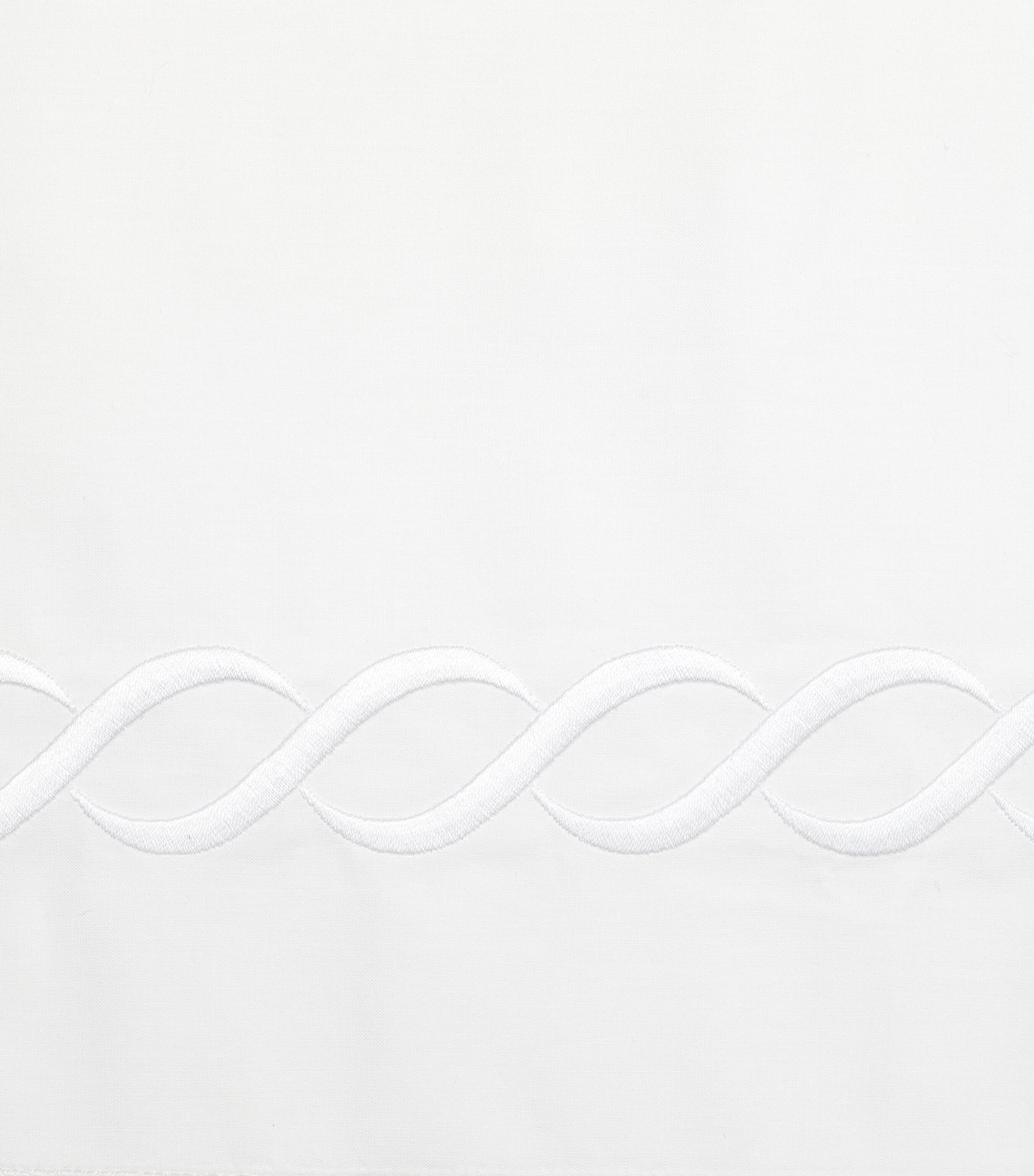 Treccia King Duvet Cover (230cm x 220cm) WHITE/WHITE Image 2