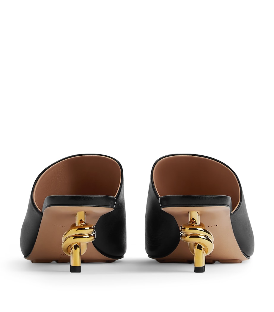 Lambskin Knot Mules 45 NERO/NERO Image 2