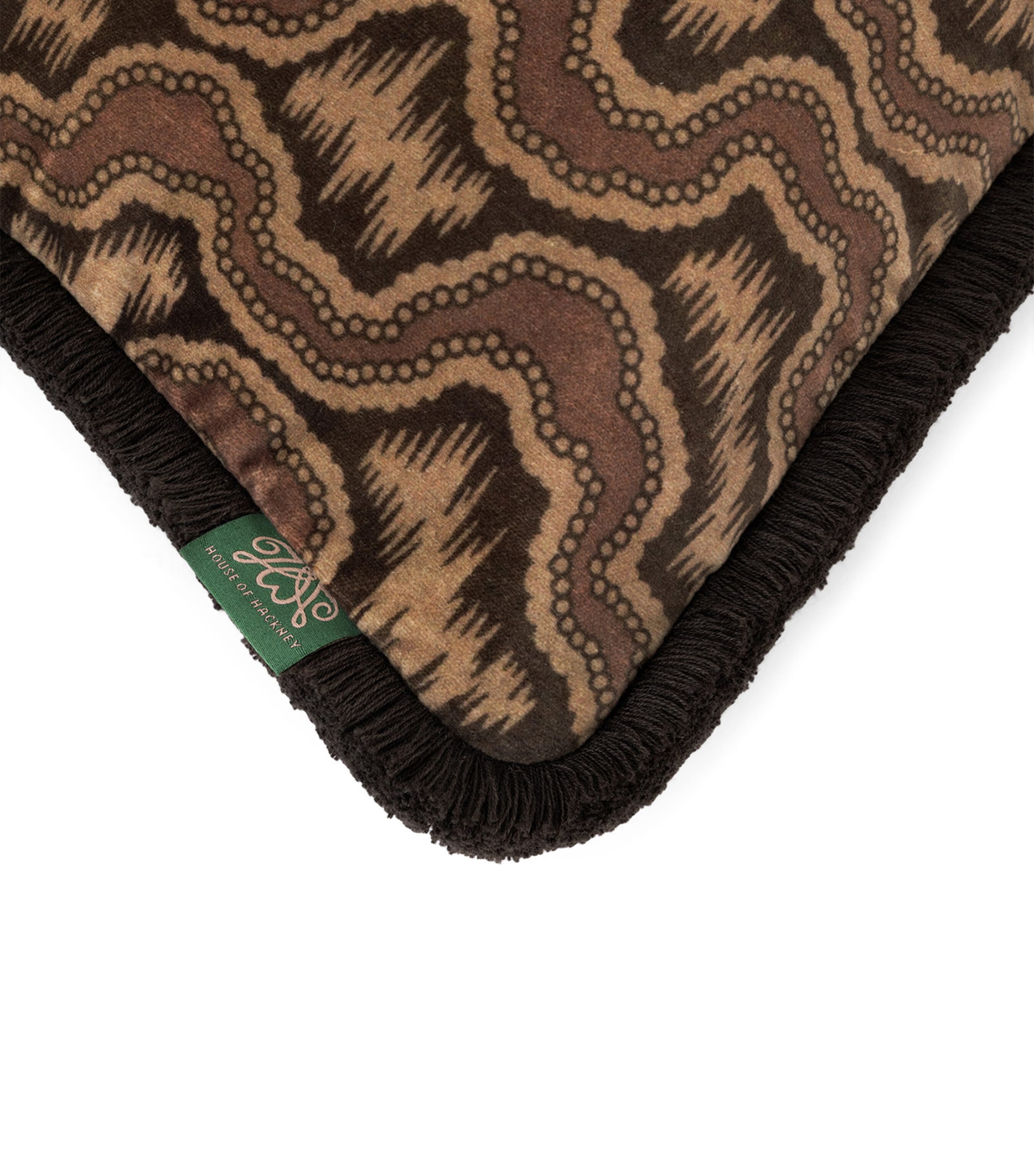 House Of Hackney Medium Velvet Xylem Fringed Cushion (45cm x 45cm) Cosmos Image 2