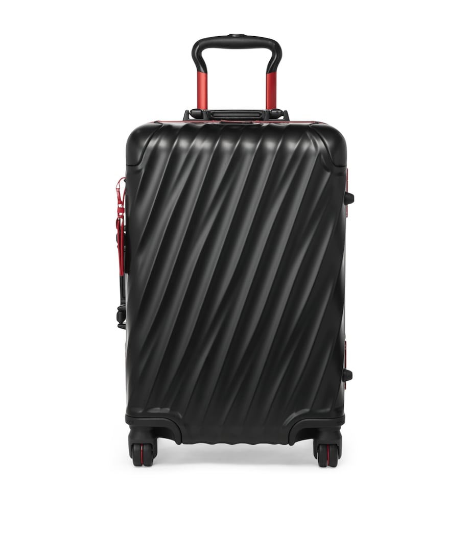 19 Degree Aluminium Cabin Suitcase (56cm) BLACK RED 1073 Image 1