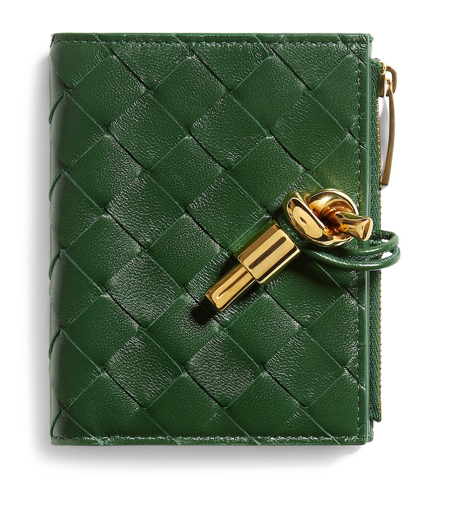 Bottega Veneta Nappa Leather Intrecciato Andiamo Bifold Wallet Image 1