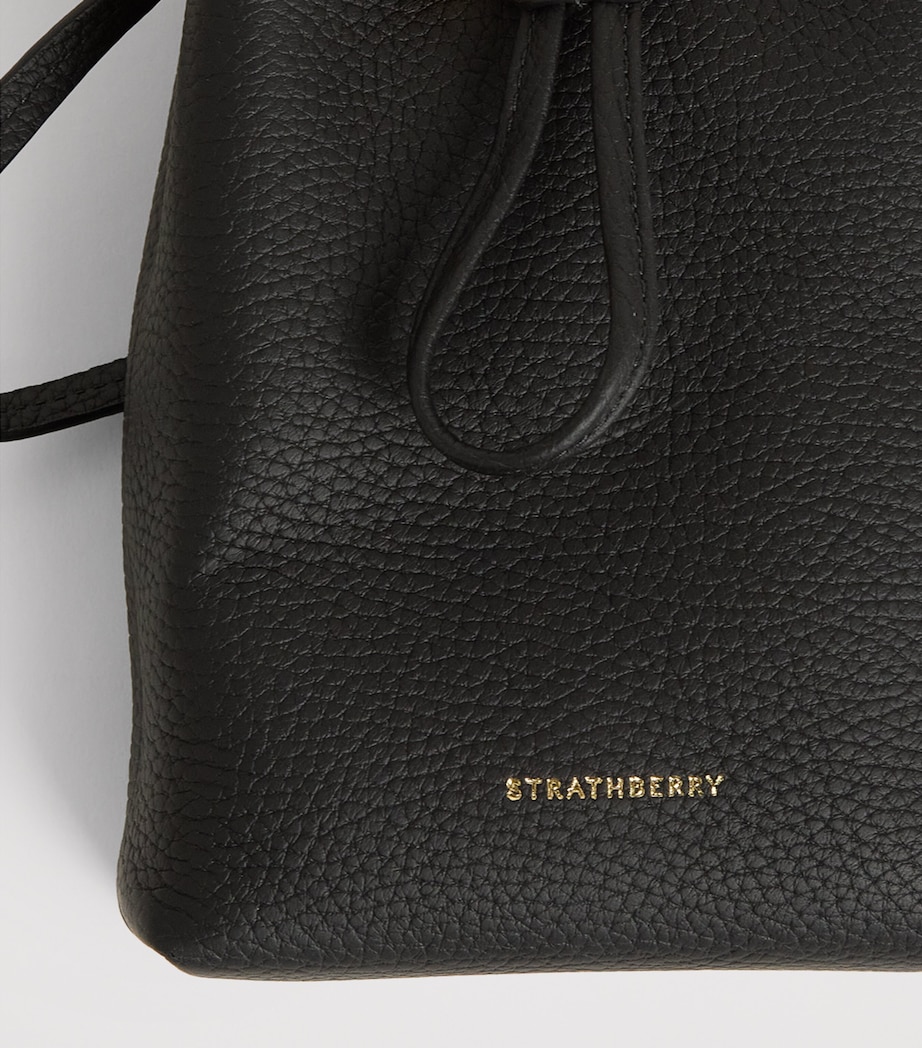 Midi Leather Osette Pouch GRAIN BLACK  Image 6