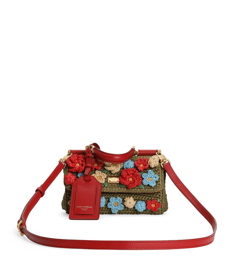 Dolce&Gabbana Woven My Sicily Top-Handle Bag Green/mul Image 1