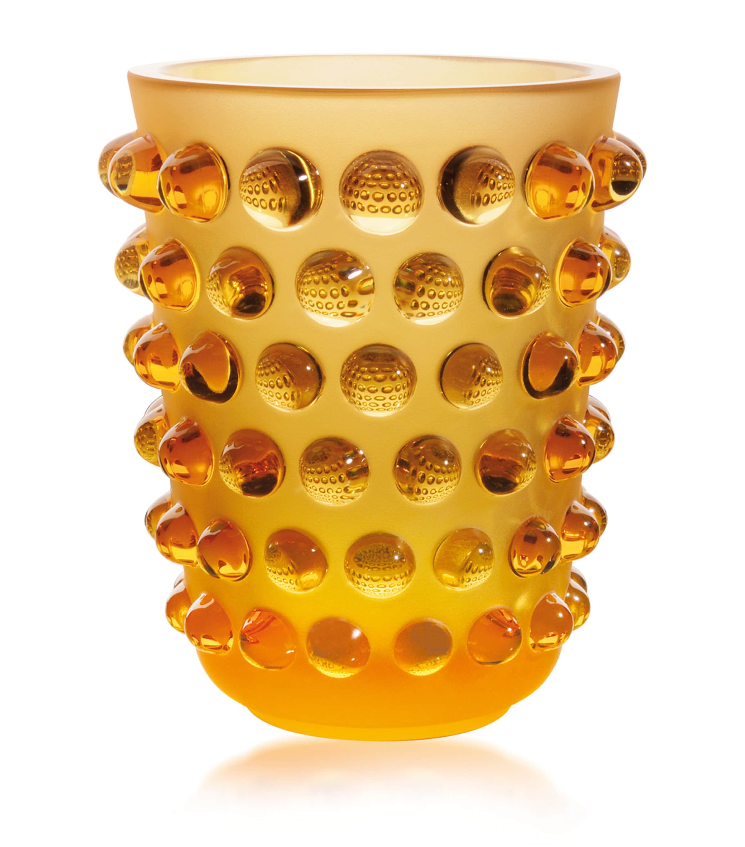 Lalique Crystal Mossi Vase
