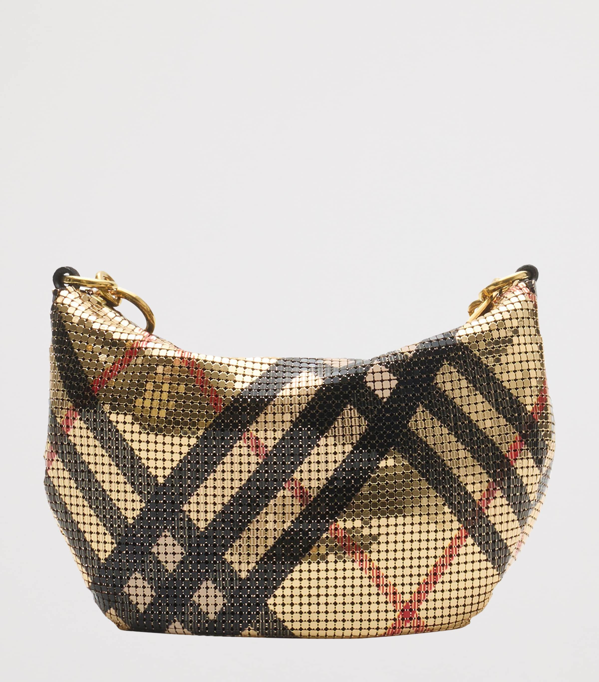 Check Chainmail Shoulder Bag SAND Image 3