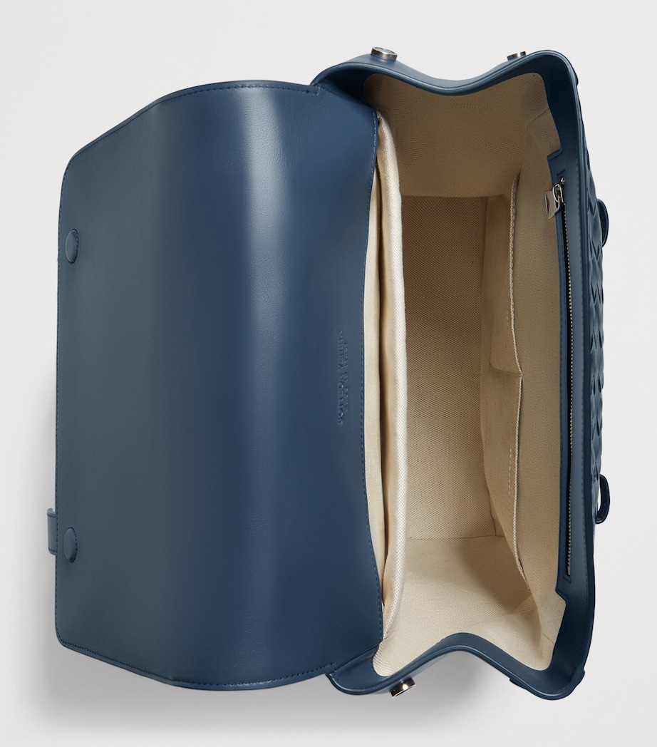 Bottega Veneta Leather Intrecciato Back-To-School Backpack Image 5