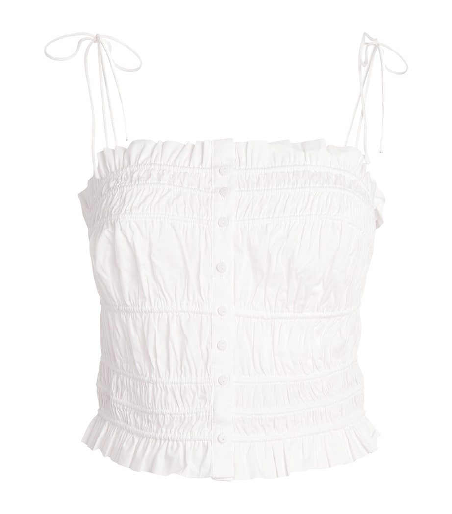 Skims Womens Cotton-Blend Poplin Apparel Cami Top Snow Image 1