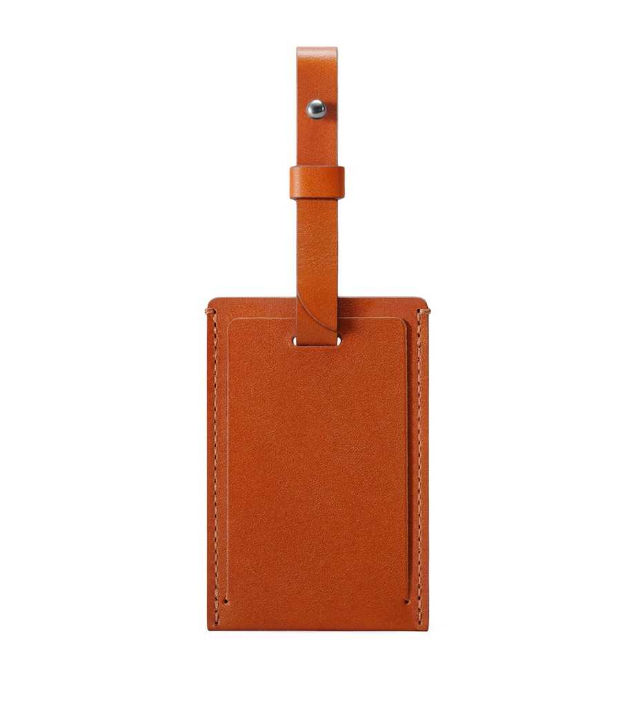 Leather Luggage Tag COGNAC Image 2
