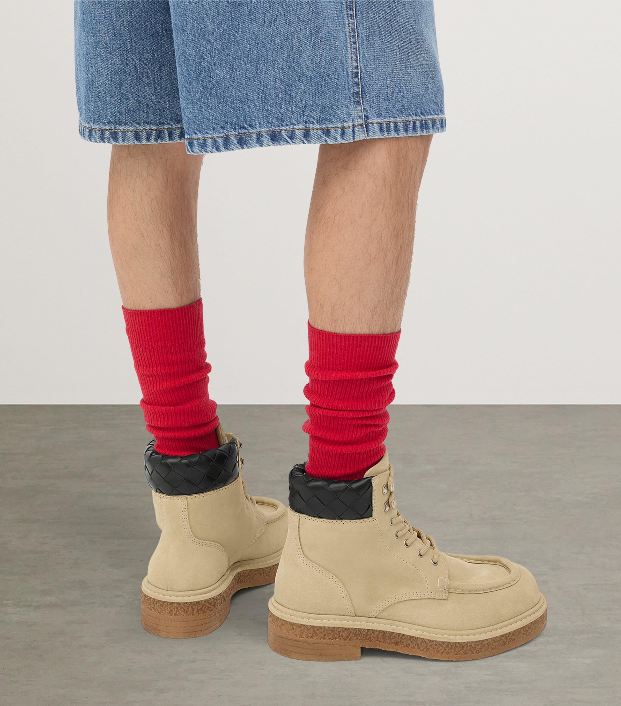 Bottega Veneta Brown Suede Haddock Lace-Up Boots | Harrods UK