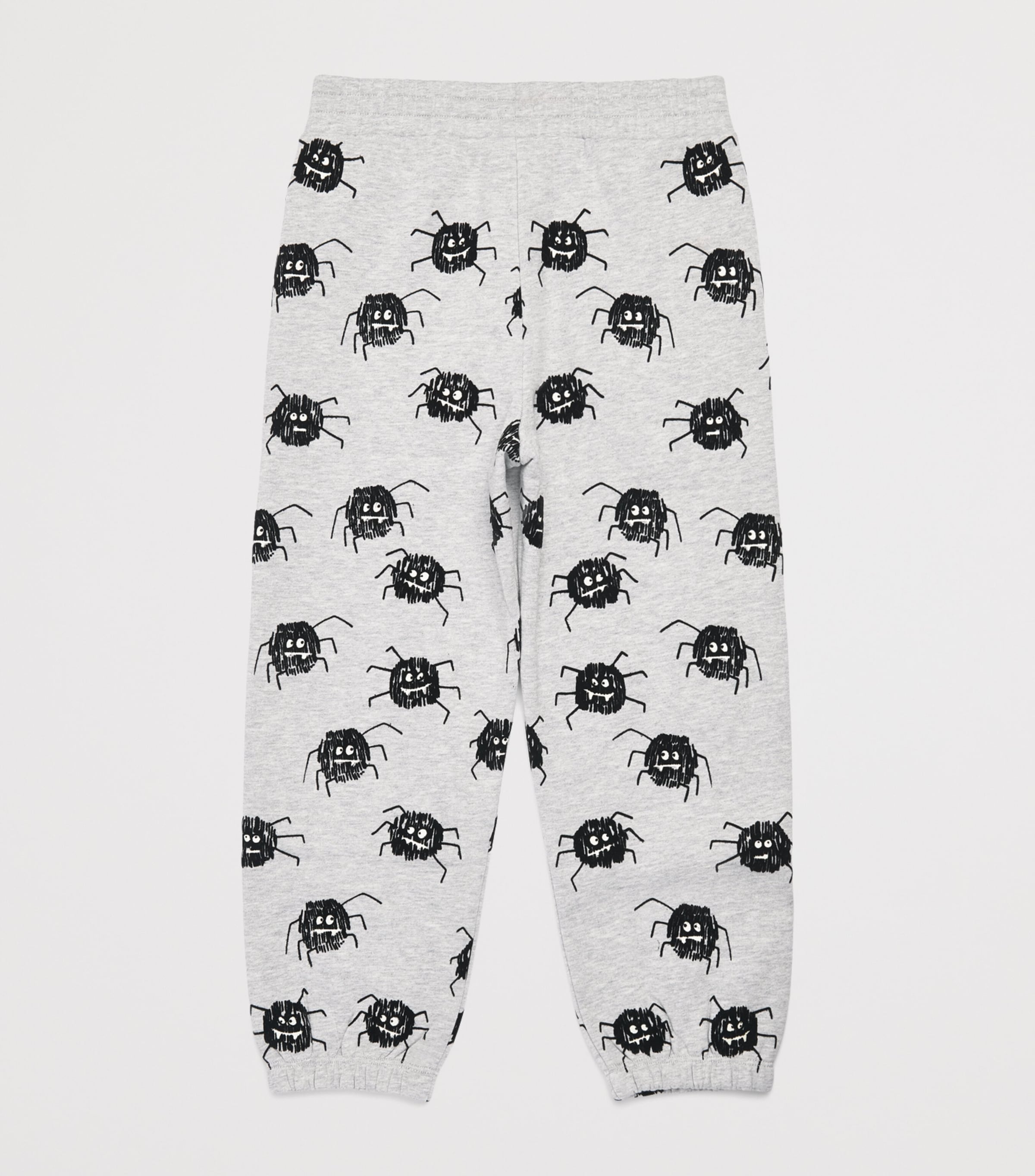 Stella McCartney Kids Cotton Velvet Spider Sweatpants (3-14 Years) Grigio Med.mel./mult Image 2