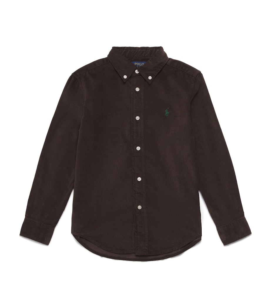 Corduroy Polo Pony Shirt (2-7 Years) BROWN Image 1