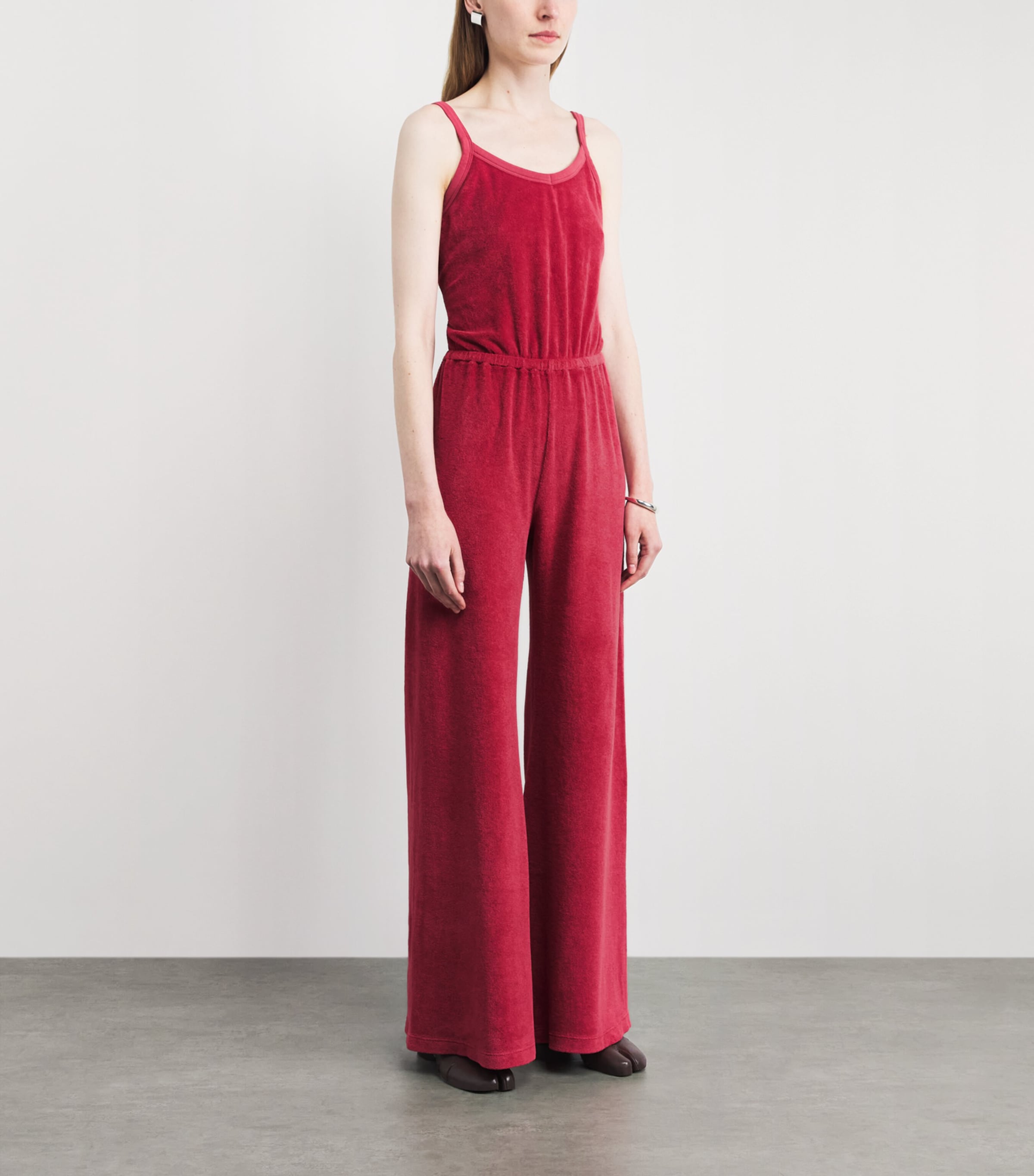 Suzie Kondi Womens Terry Elma Jumpsuit Framboise Image 4
